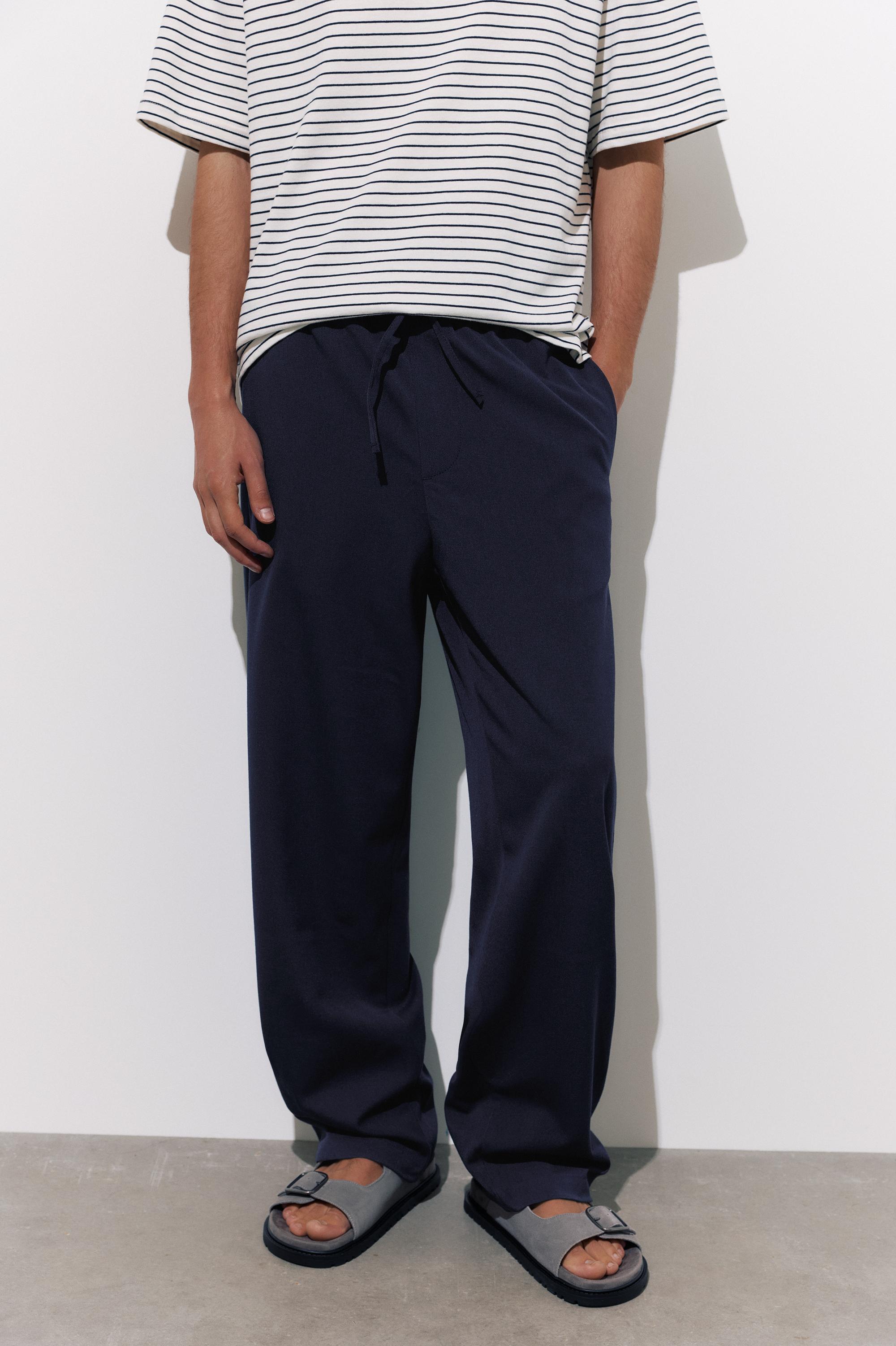 Tailored fit joggers — Navy