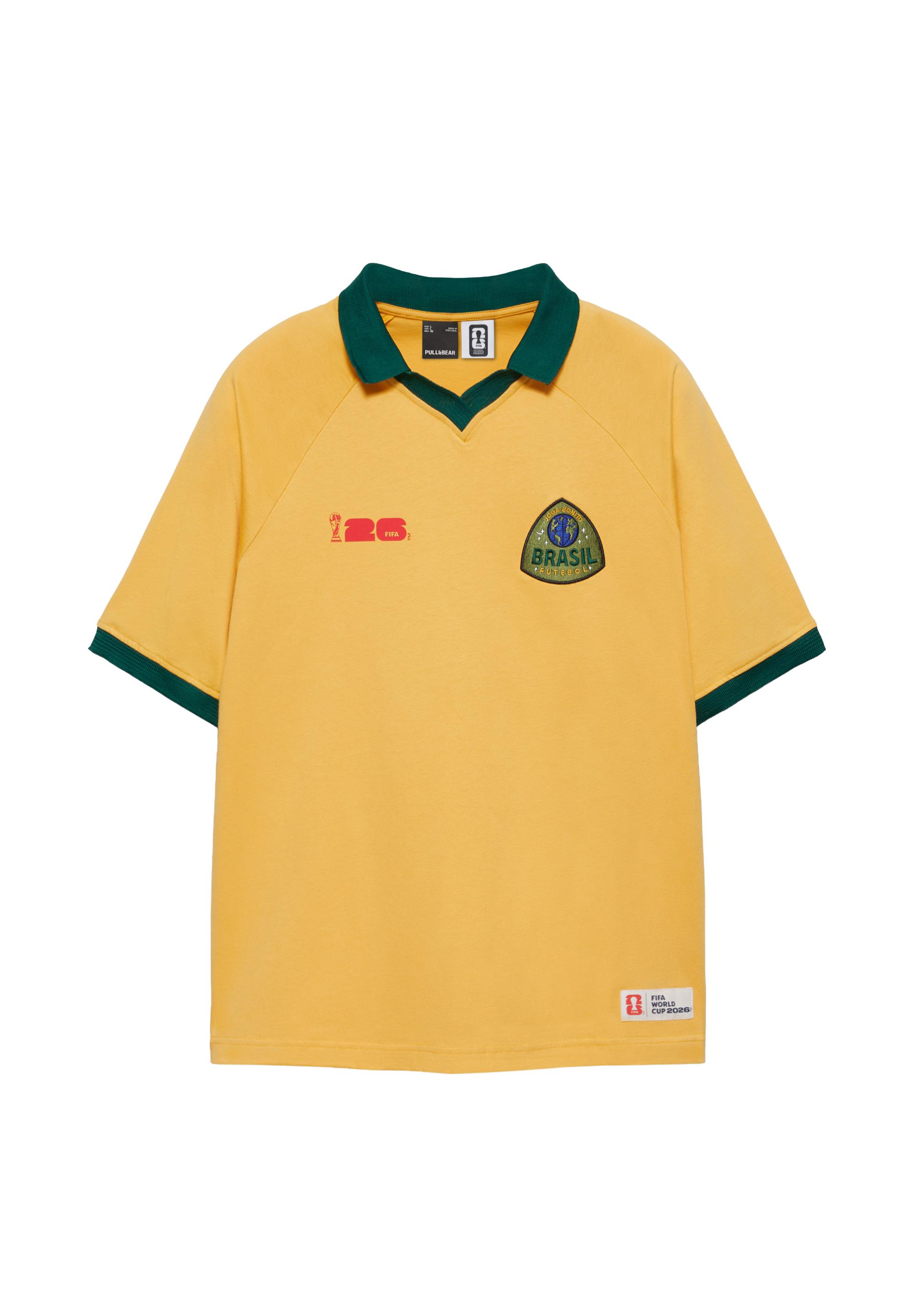 Brazil FIFA WORLD CUP 26™ polo shirt — Yellow (alternate view)