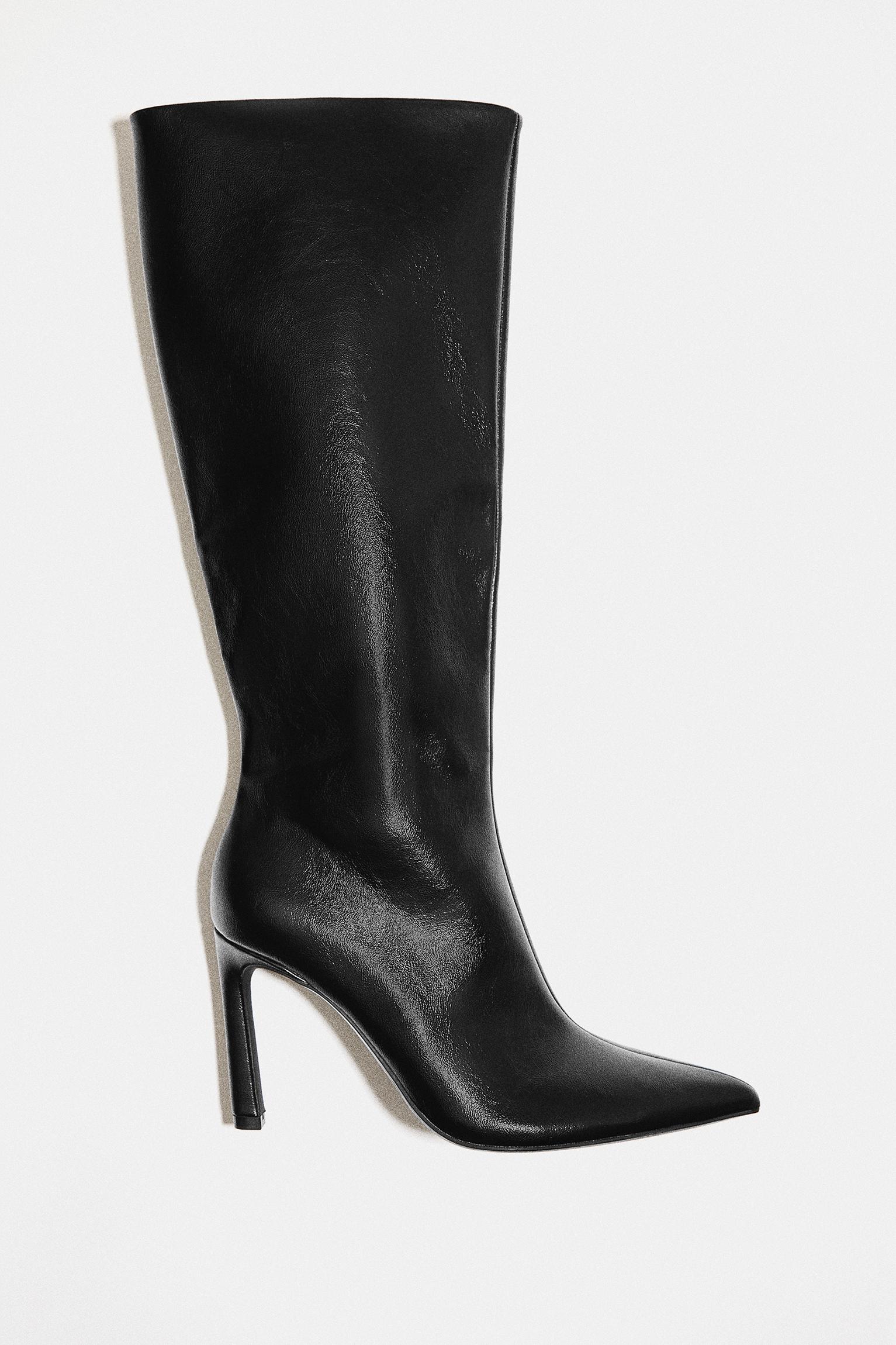 High-heel boots — Black