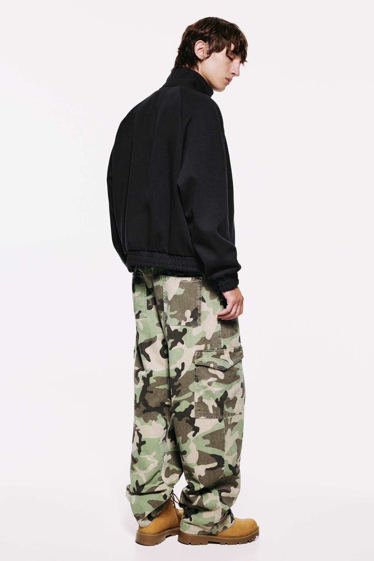 Zip-up sweatshirt with fireman clasp — Black