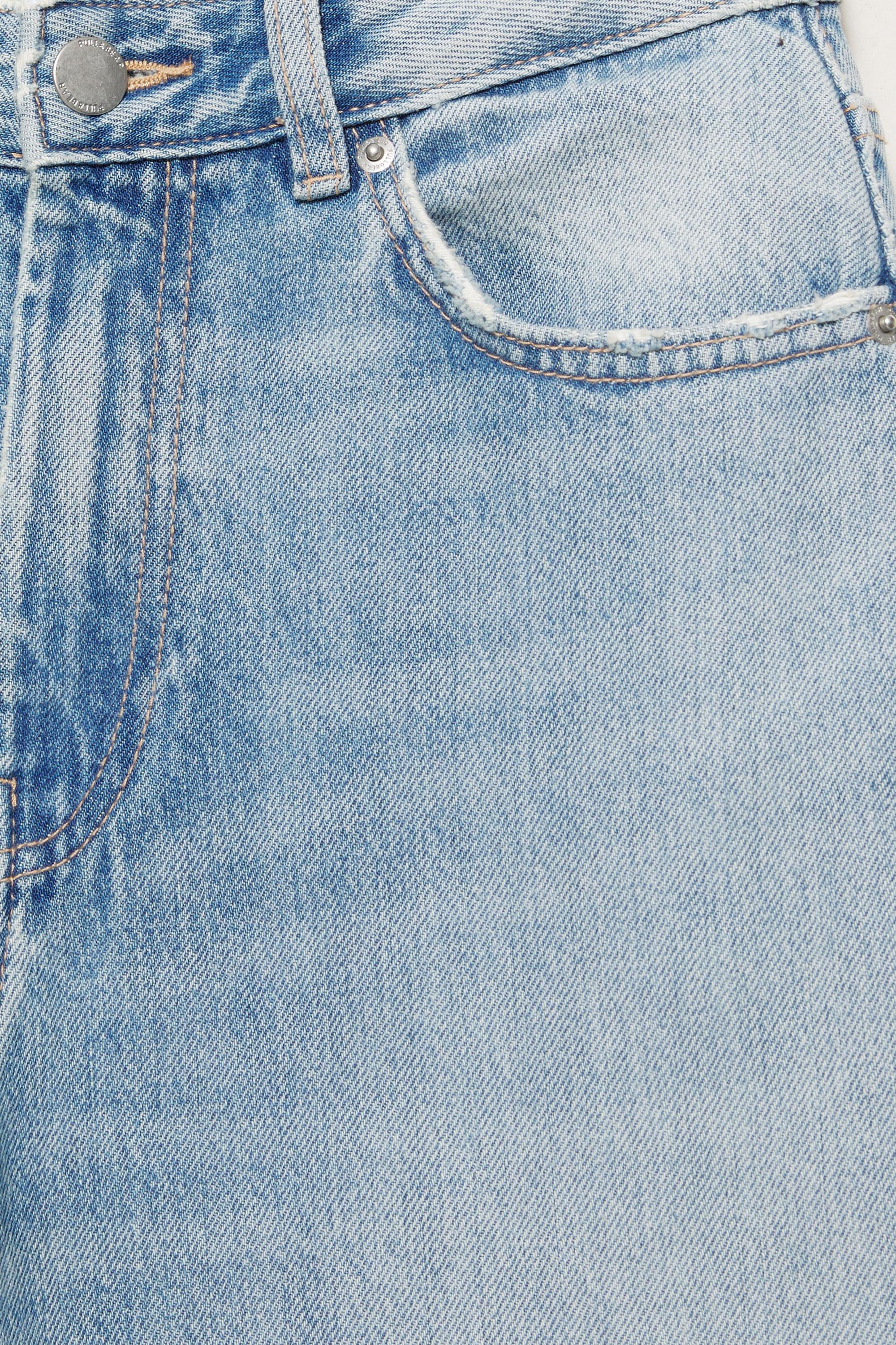 Mid-rise baggy jeans — Pale blue