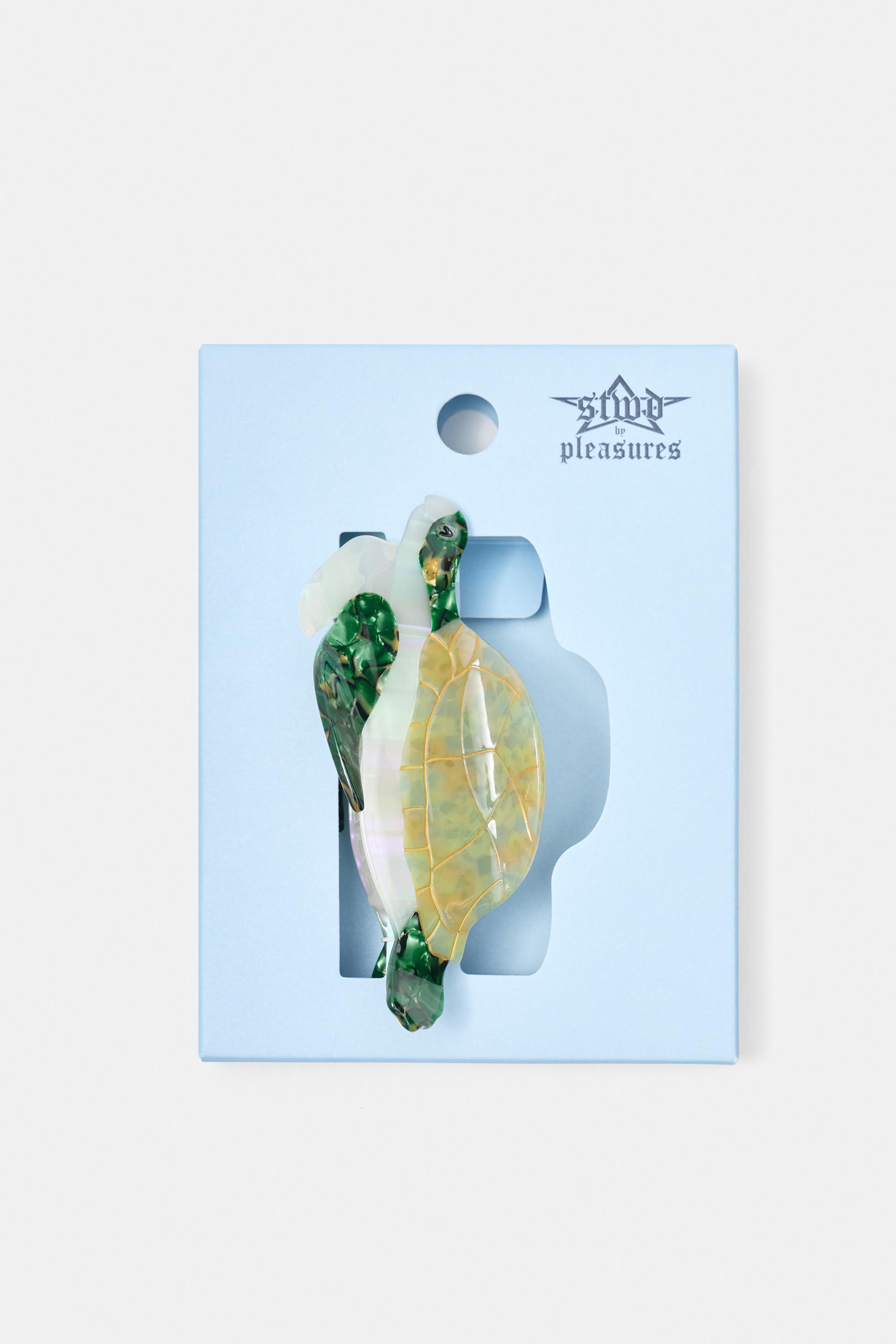 Pleasures x STWD tortoiseshell hair clip — Green