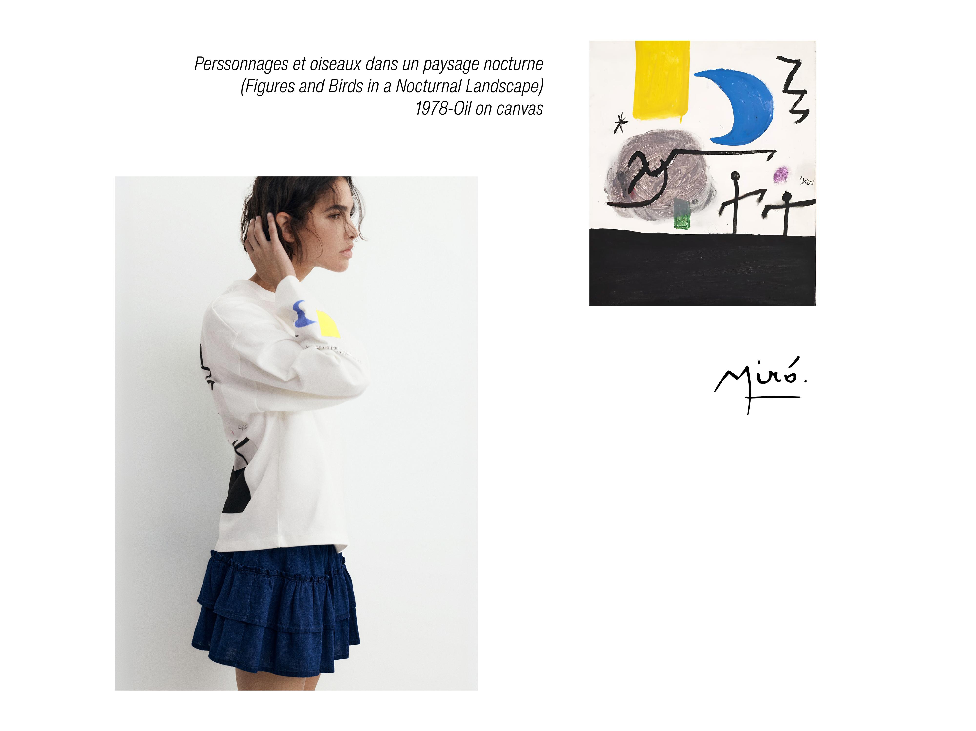 Joan Miró long sleeve T-shirt — White