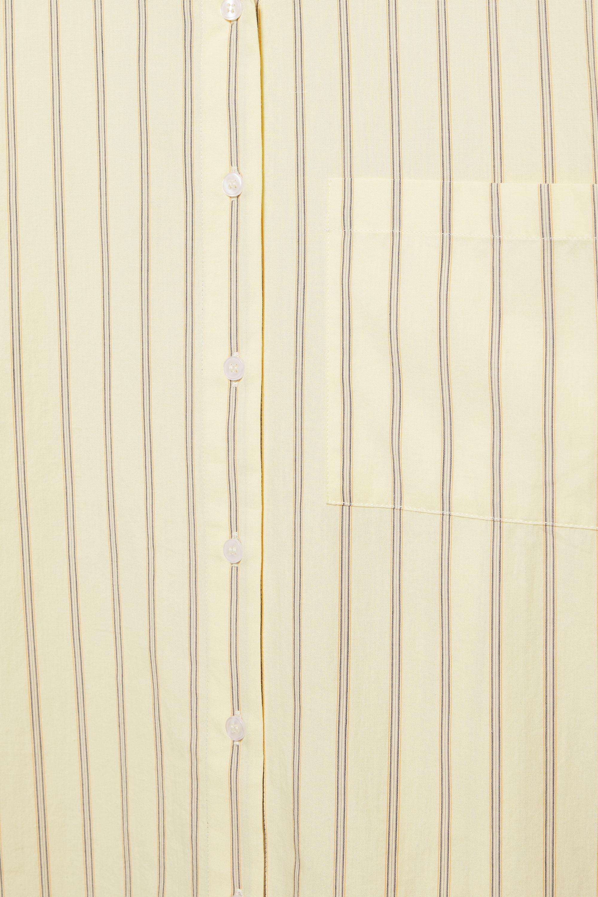 Sarı çizgili gömlek - Görsel 5