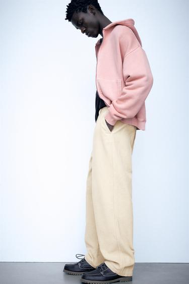 Corduroy jogger trousers — Sand 1