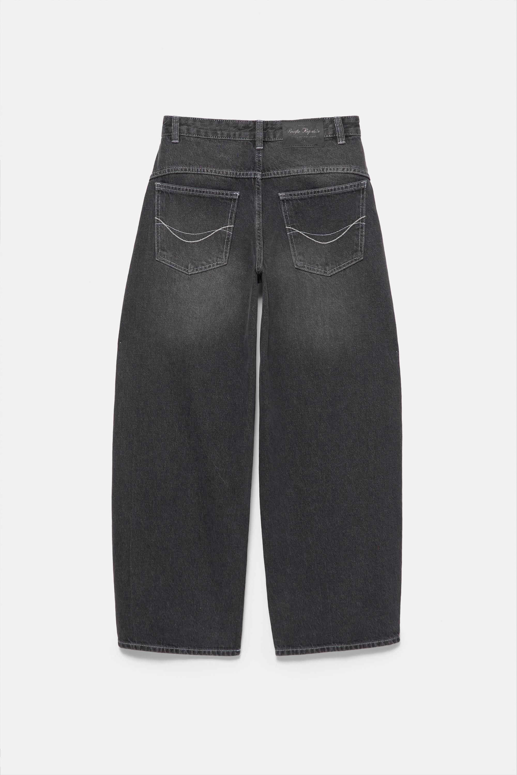 Pull&Bear Yüksek bel balon jean görsel 3