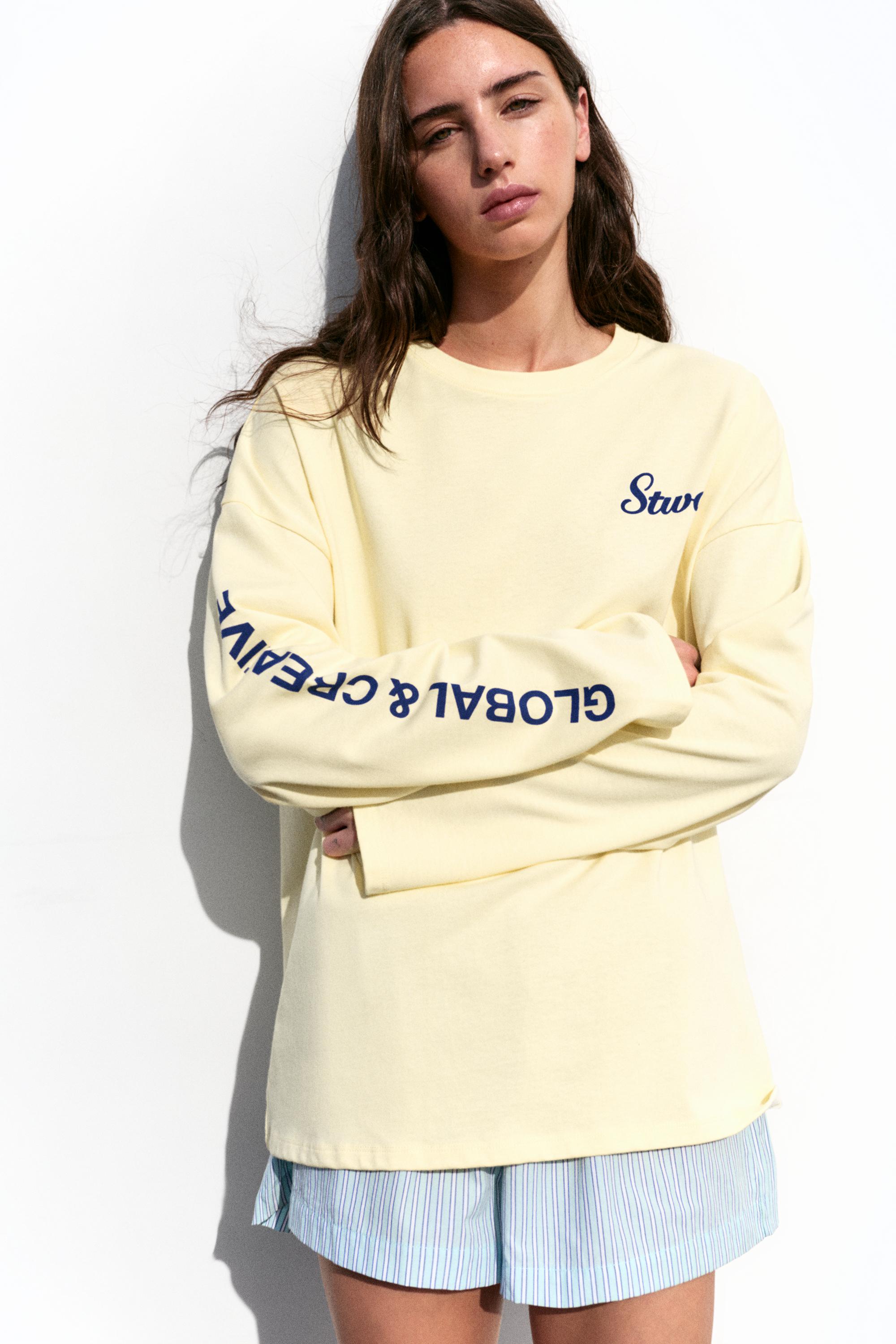 Long sleeve STWD T-shirt — Yellow