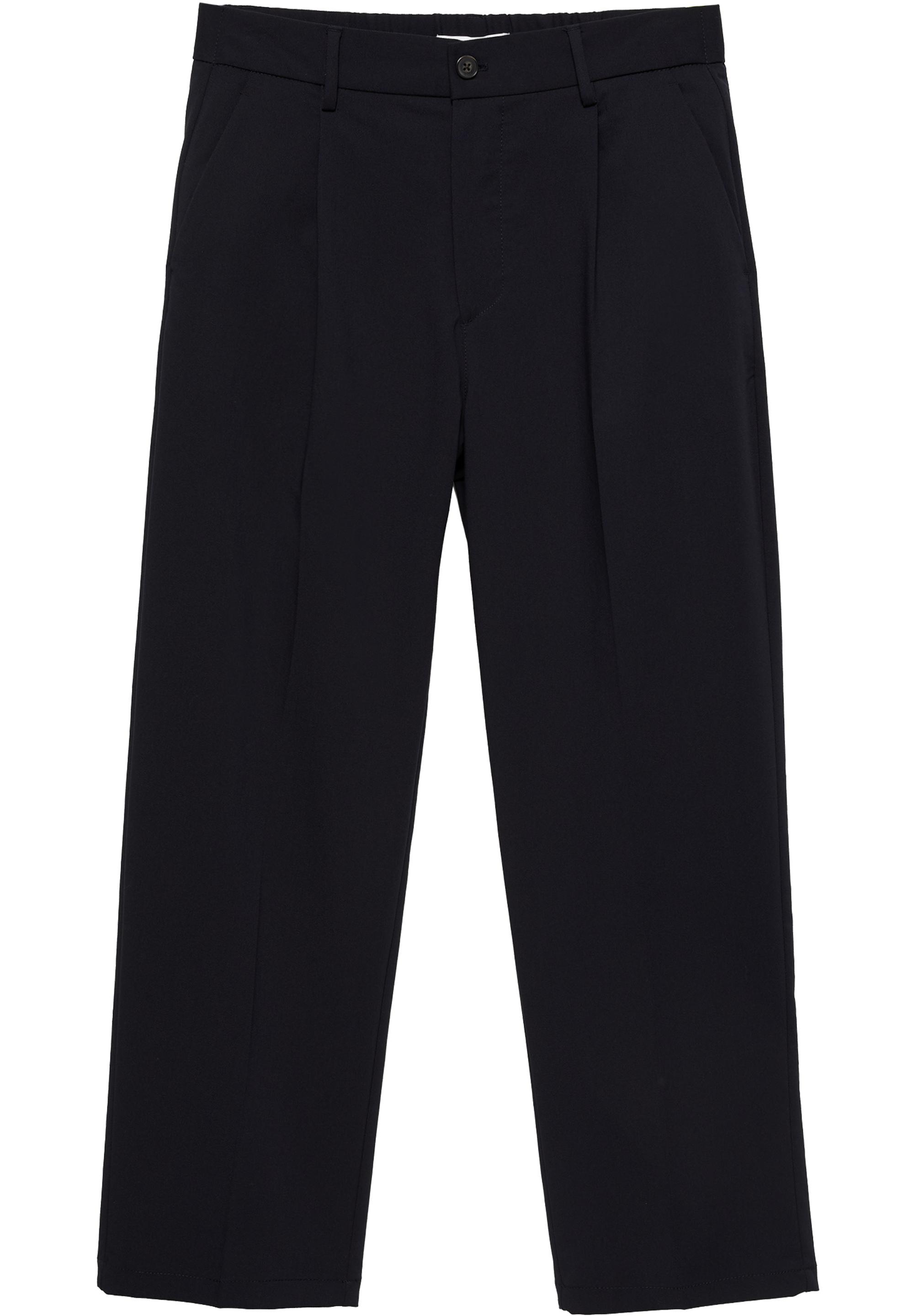 Wide-leg tailored trousers — Navy