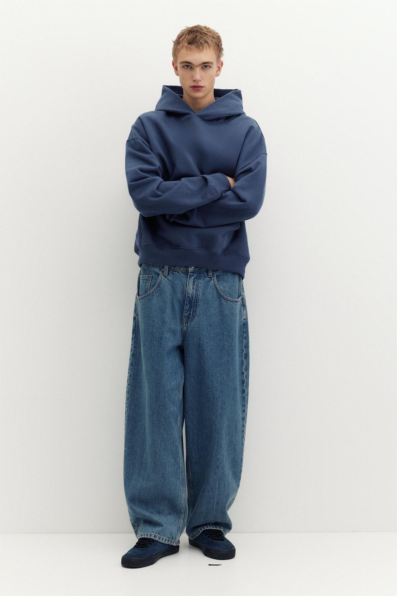 STWD hood sweatshirt — Blue