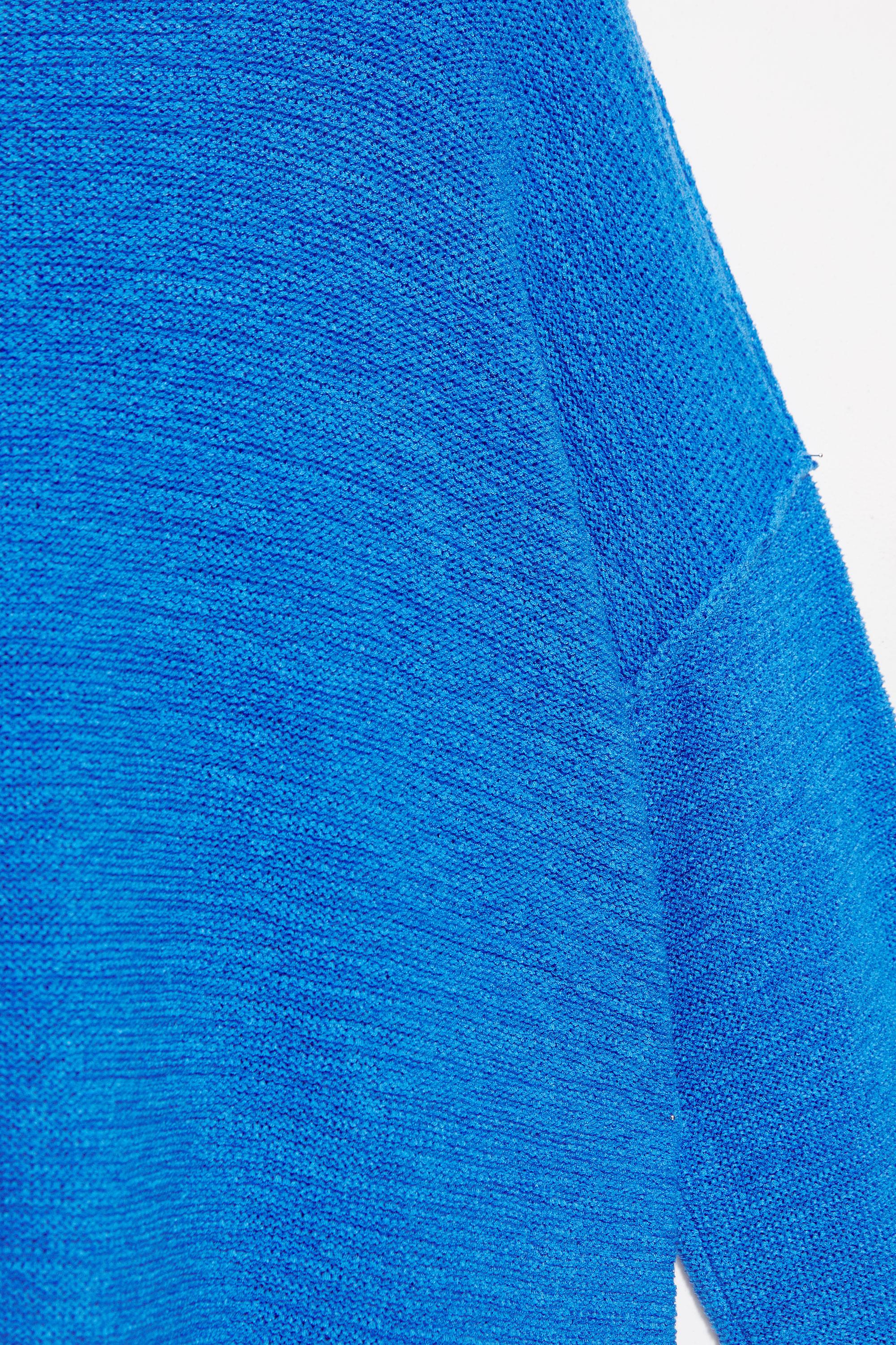 Asimetrik ince örgü kazak - Görsel 4