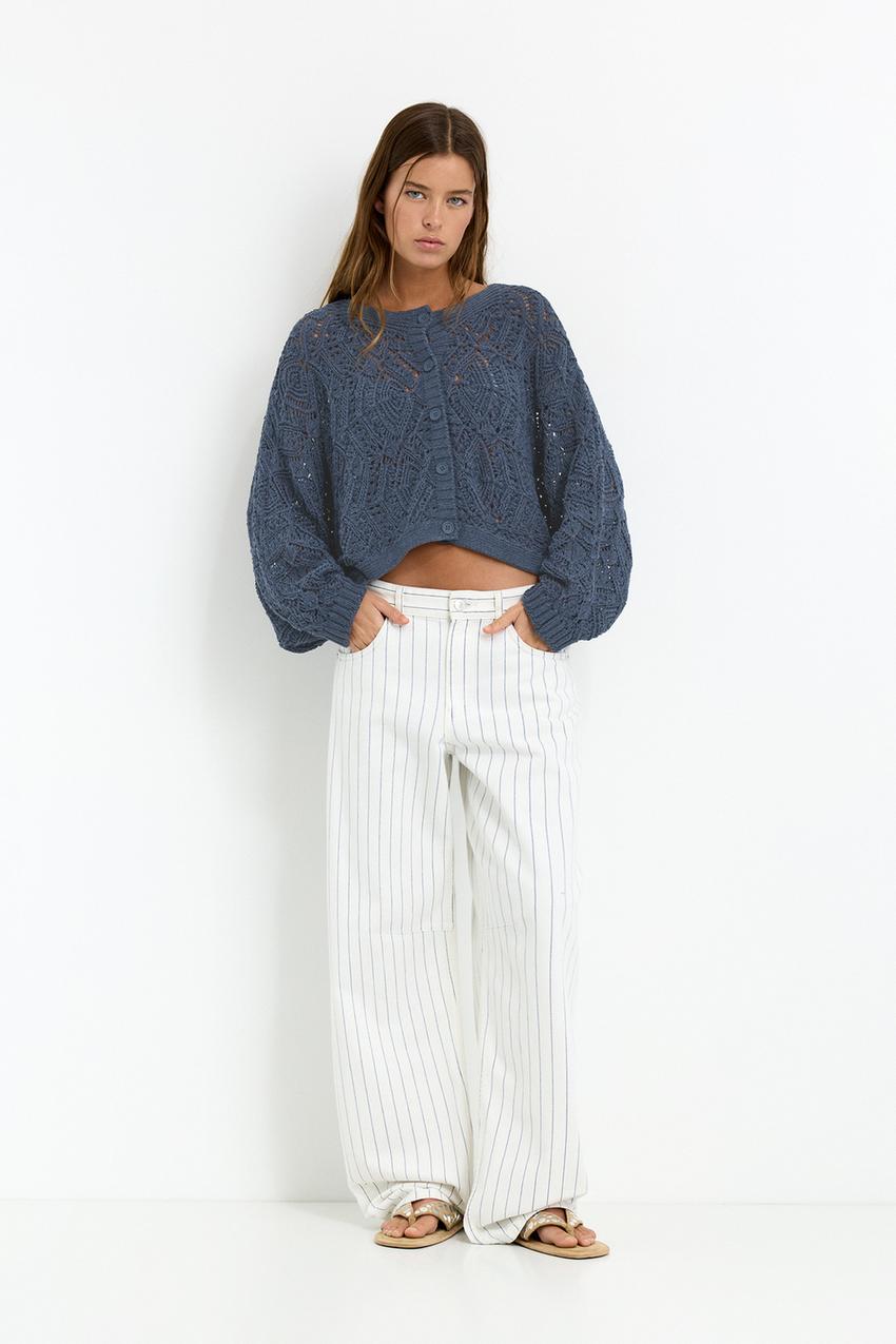 Oversize crochet cardigan