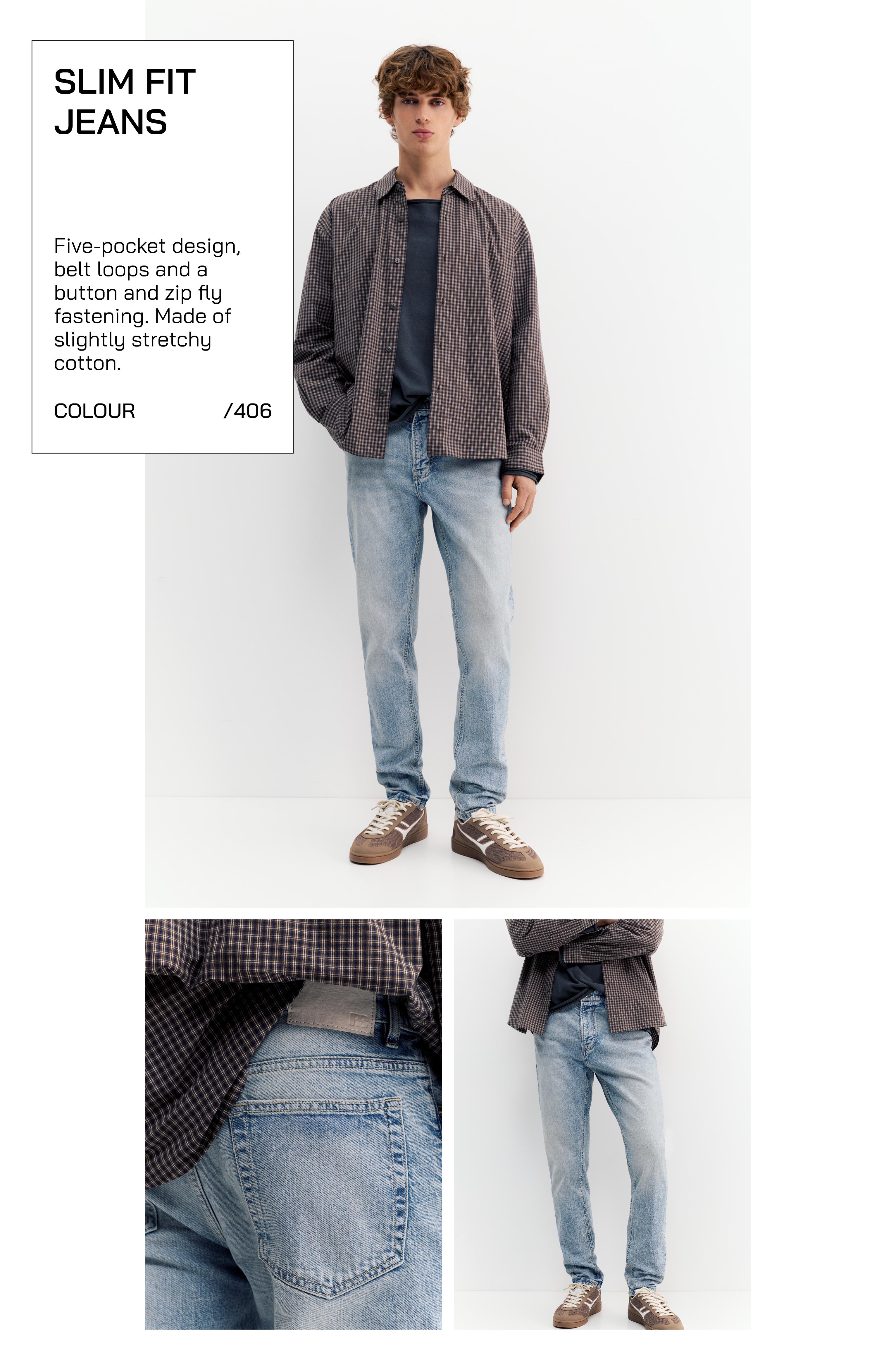 Slim fit jeans — Faded black