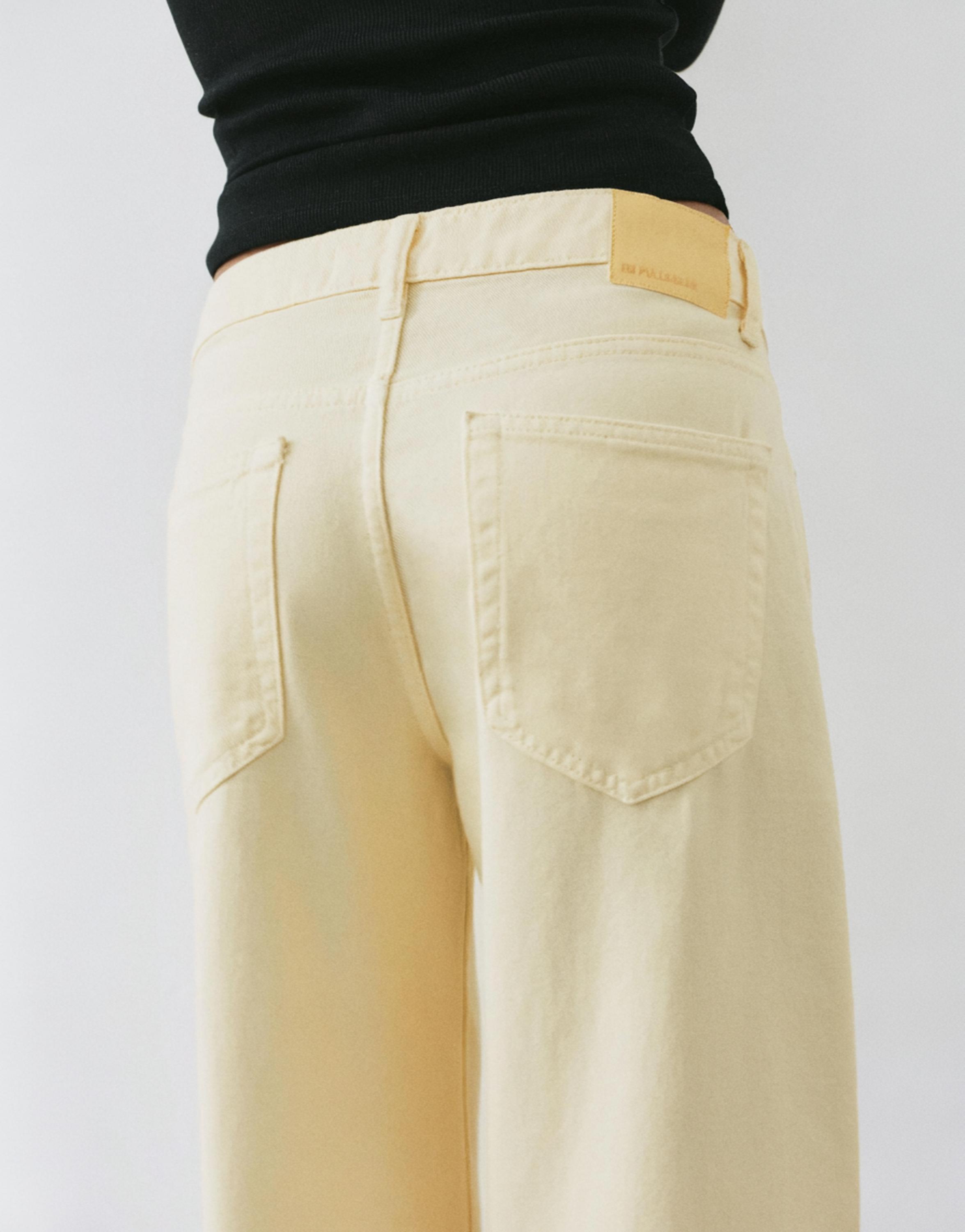 Oversize baggy jeans — Yellow