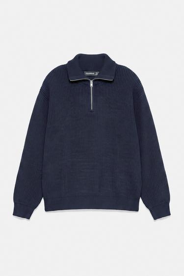Quarter-zip jumper — Navy 6