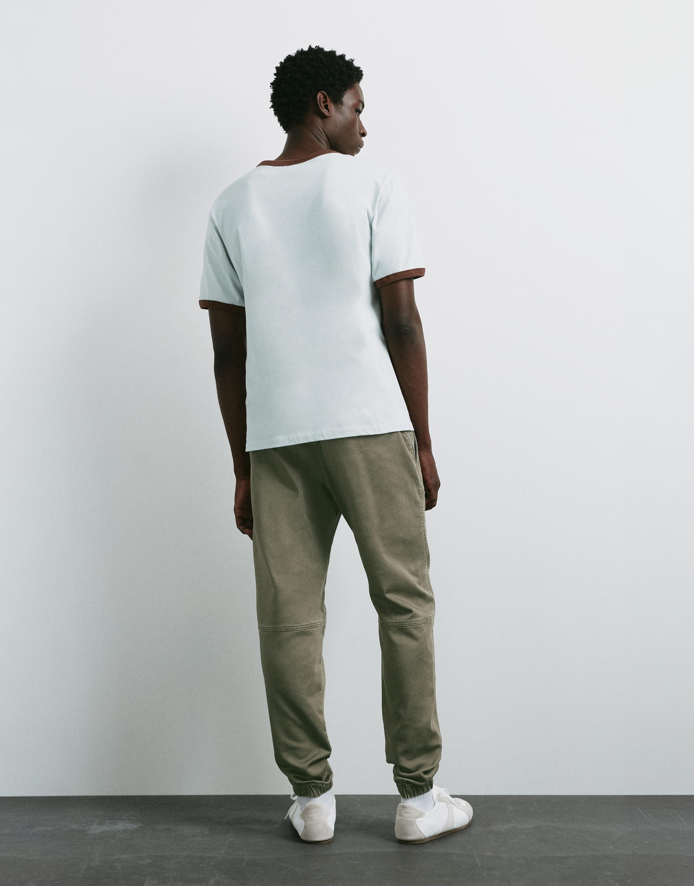Regular fit jogging trousers — Dark khaki