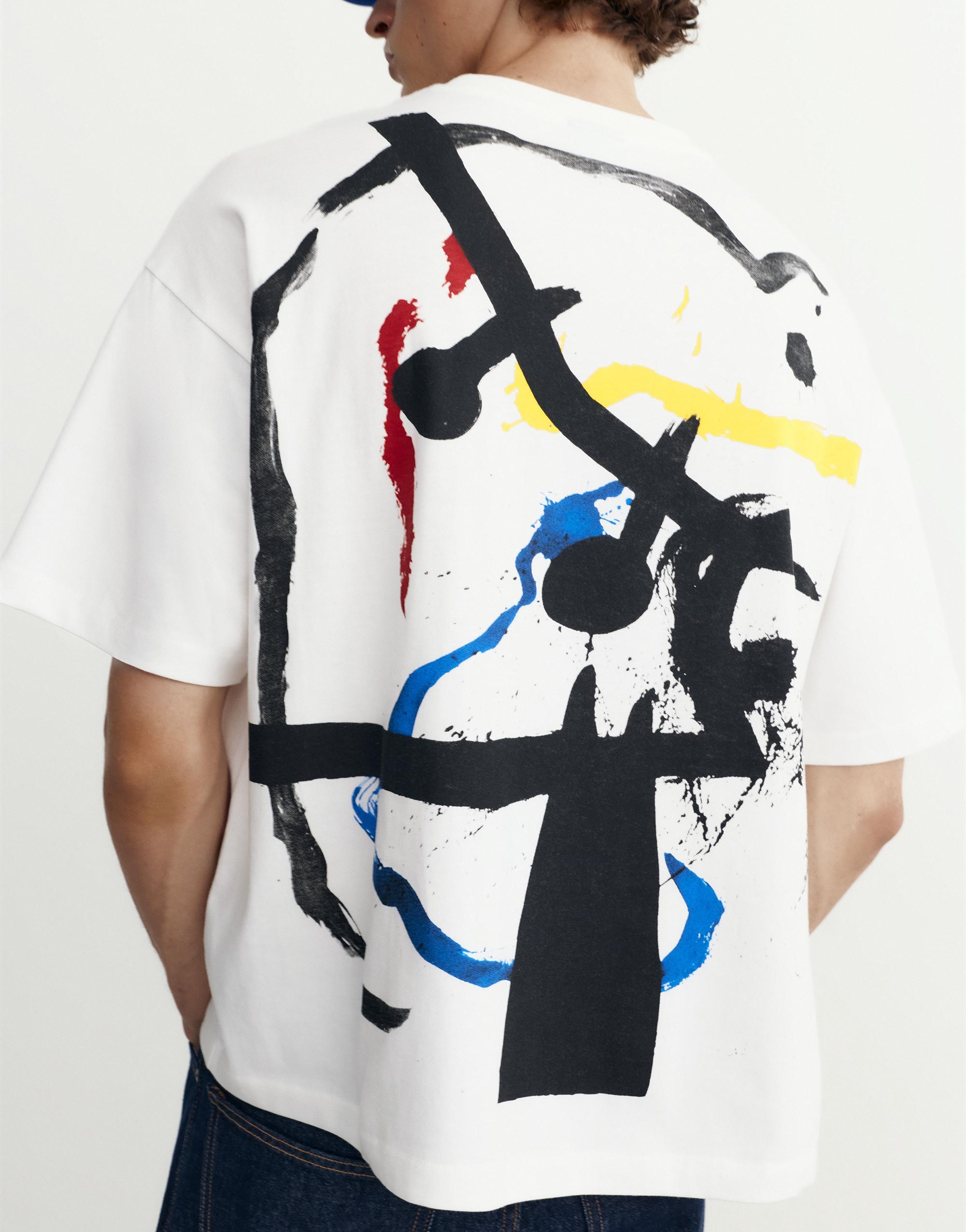 Relaxed fit Miró T-shirt — Off white