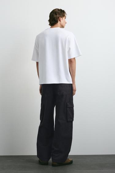 Relaxed cargo jeans — Faded black 2