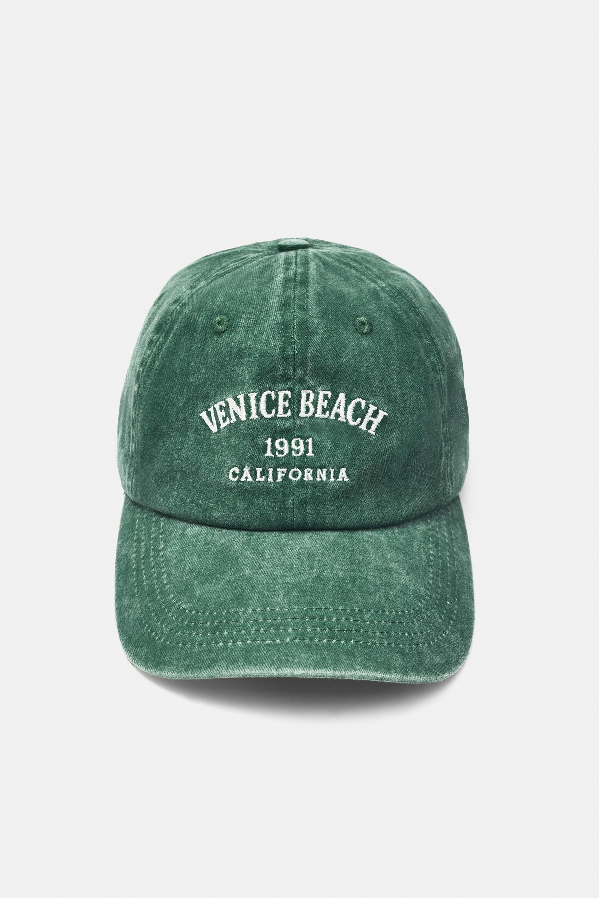 Venice Beach embroidered cap — Green