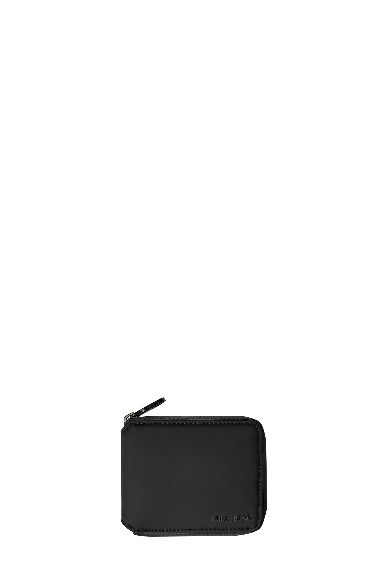 Rubberised wallet — Black