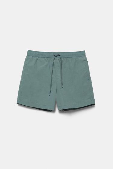 Regular fit swim shorts — Green 3