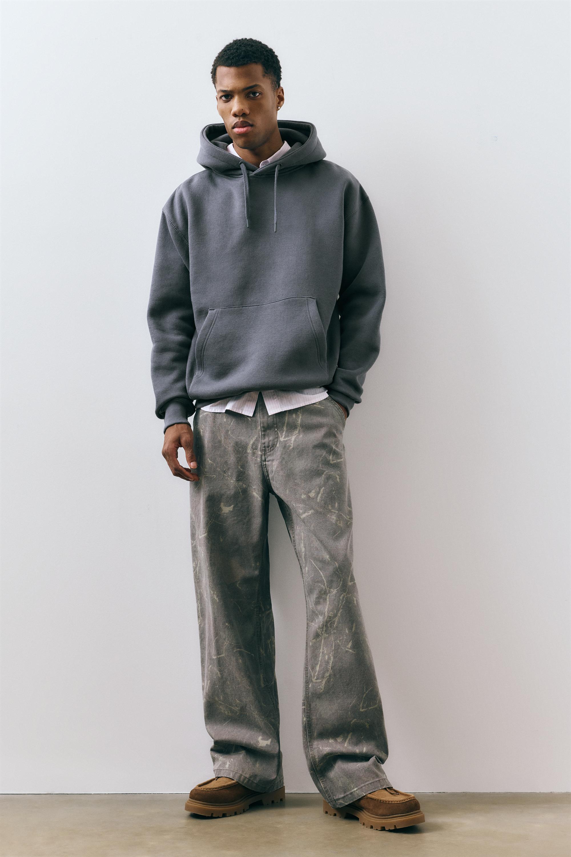 Basic kapüşonlu sweatshirt - Görsel 24