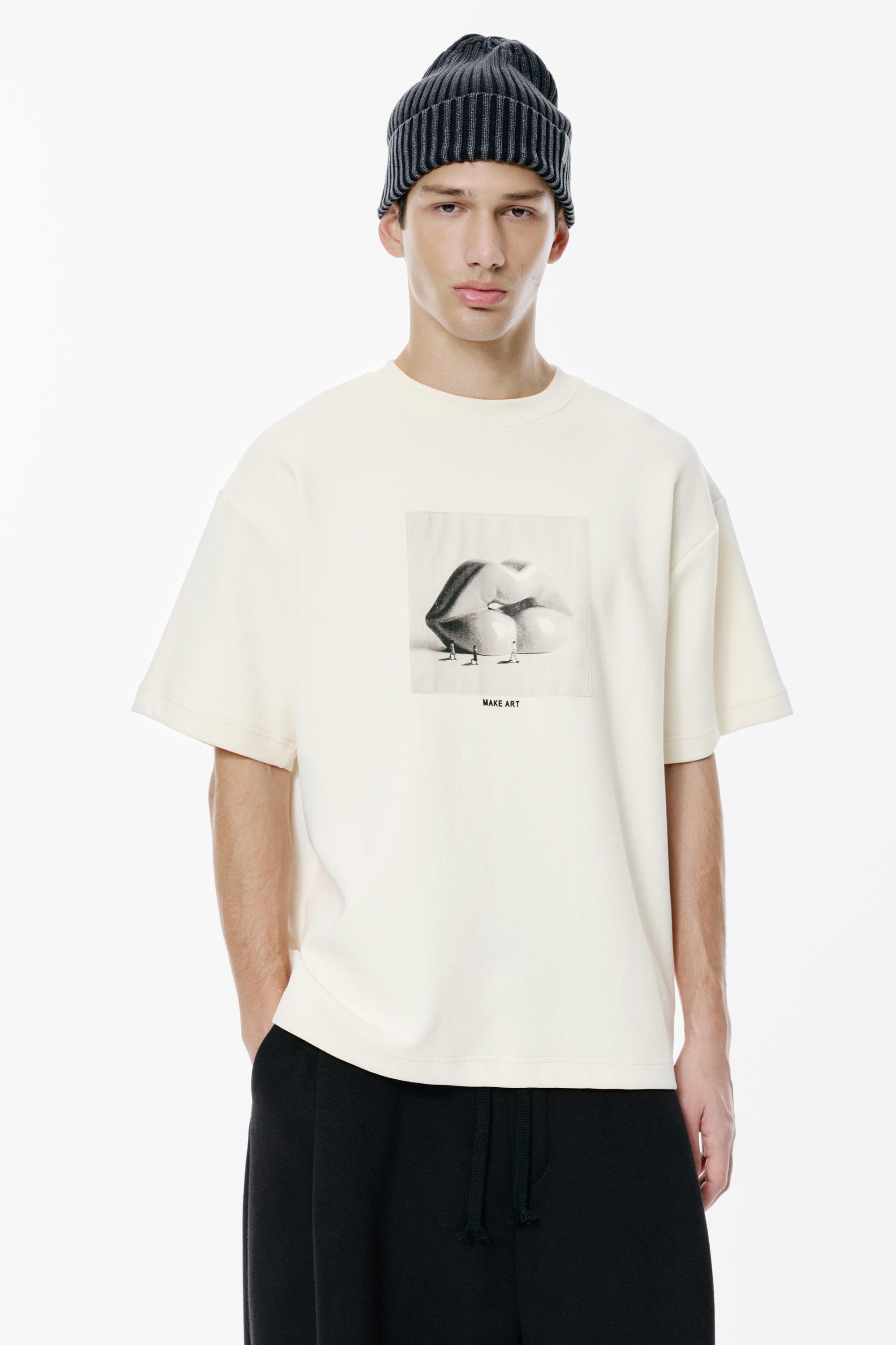 Sweatshirt De Manga Curta Make Art