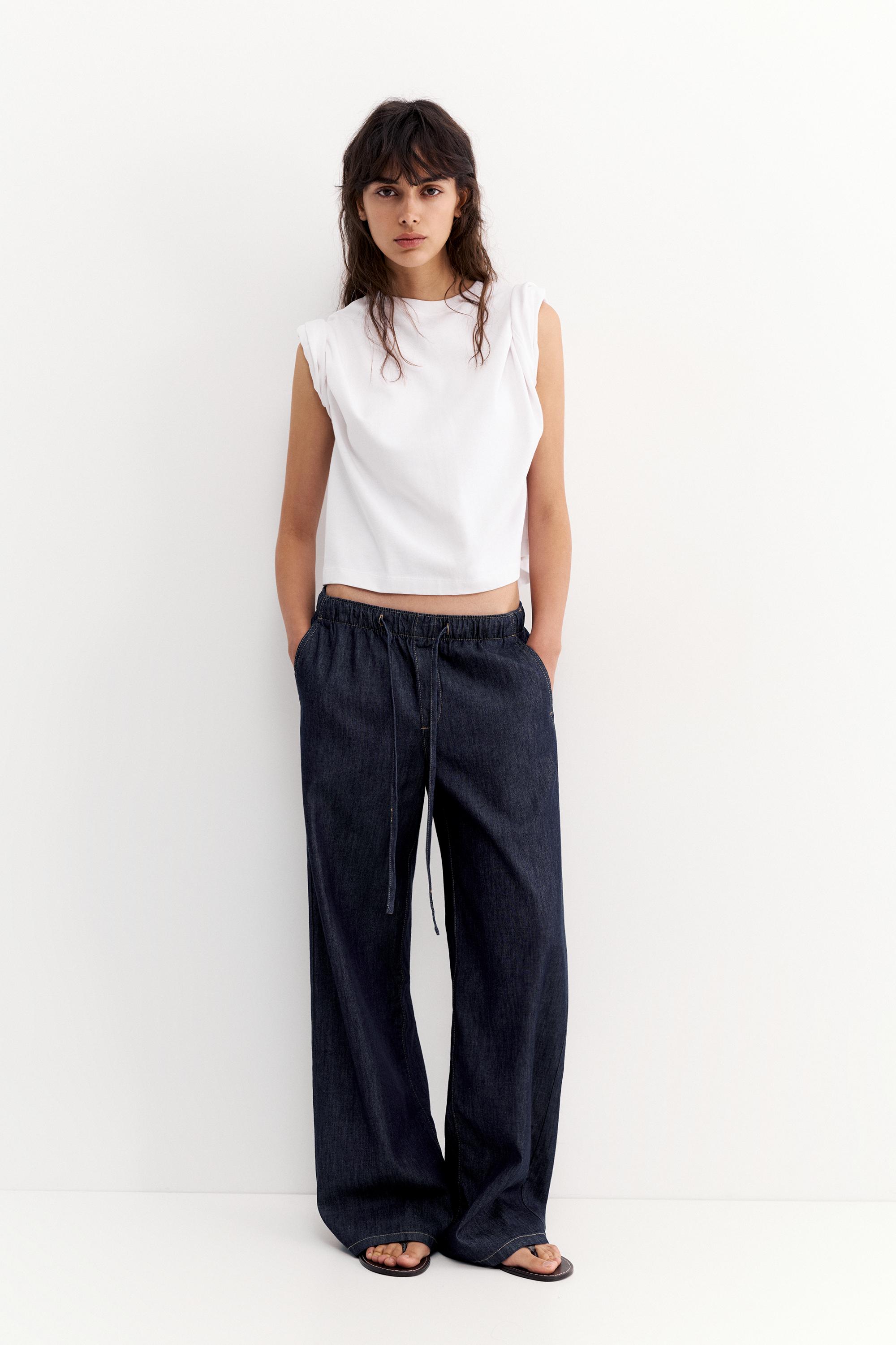Low-rise jogger jeans — Navy