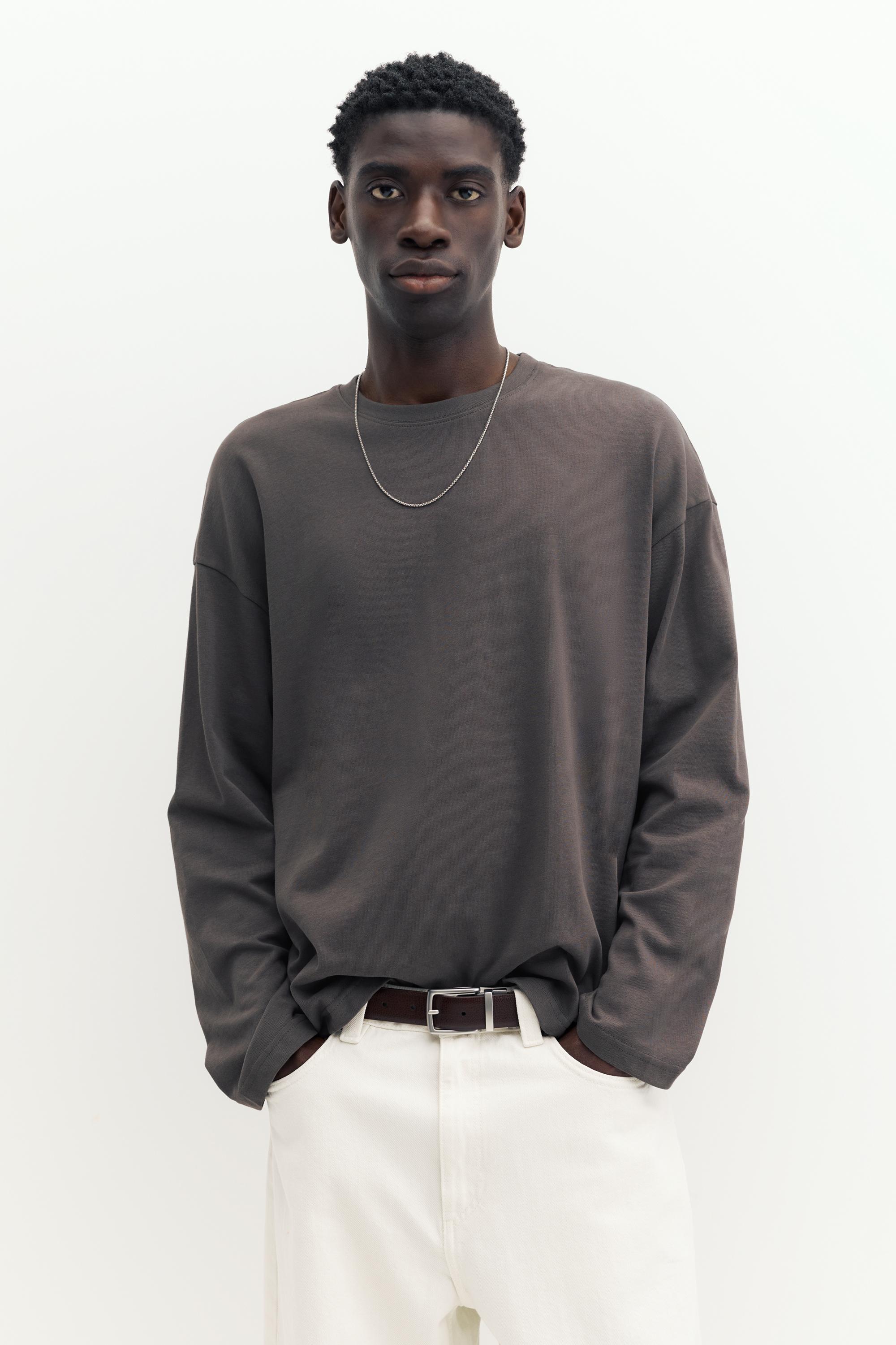 Heavy weight relaxed fit T-shirt — Anthracite grey