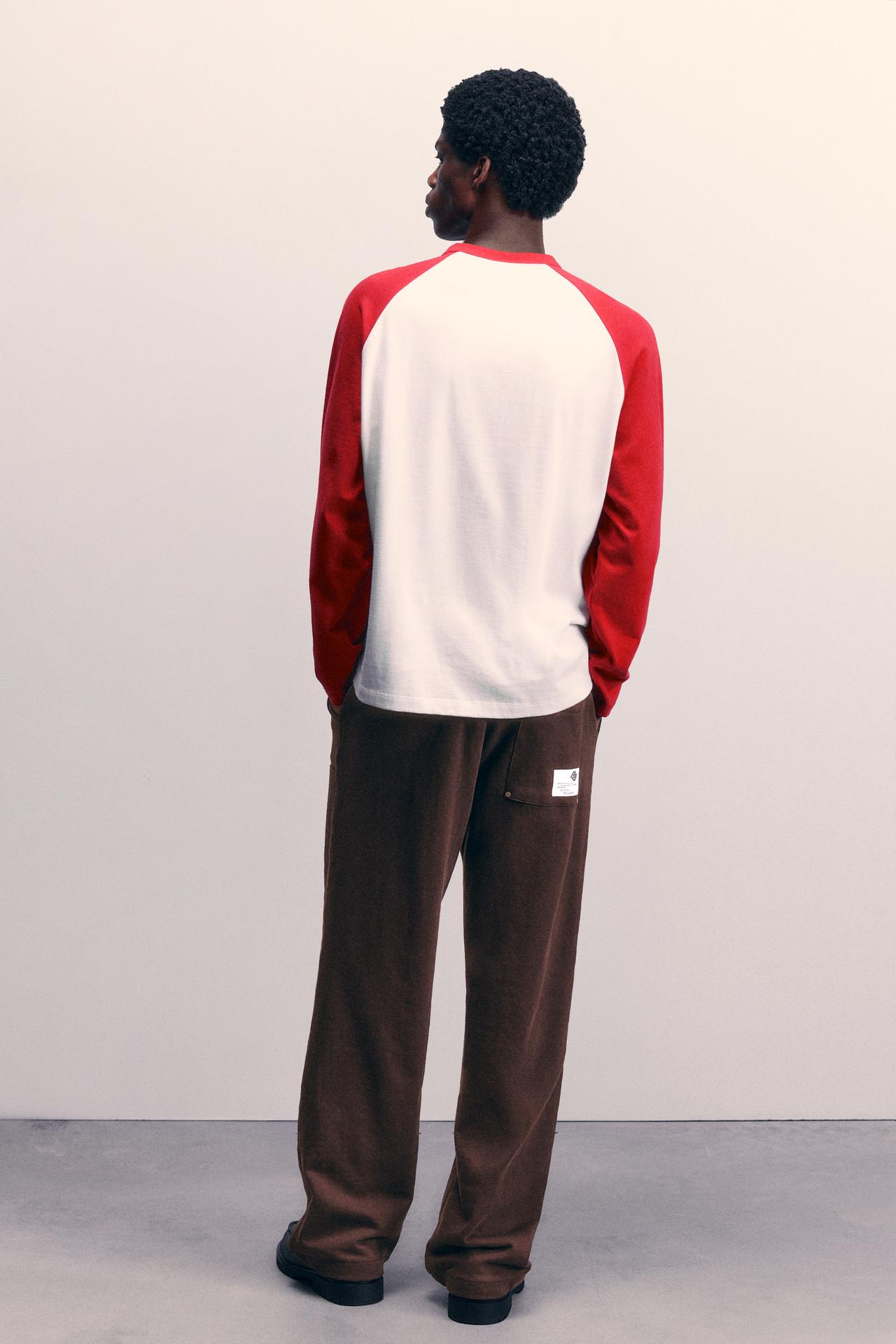 Dickies raglan sleeve T-shirt — Red