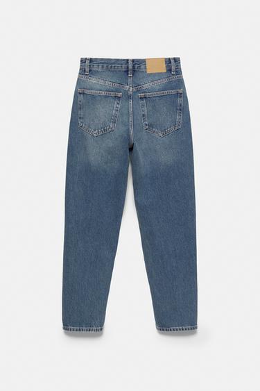 High-waist mom fit jeans — Dark blue 7