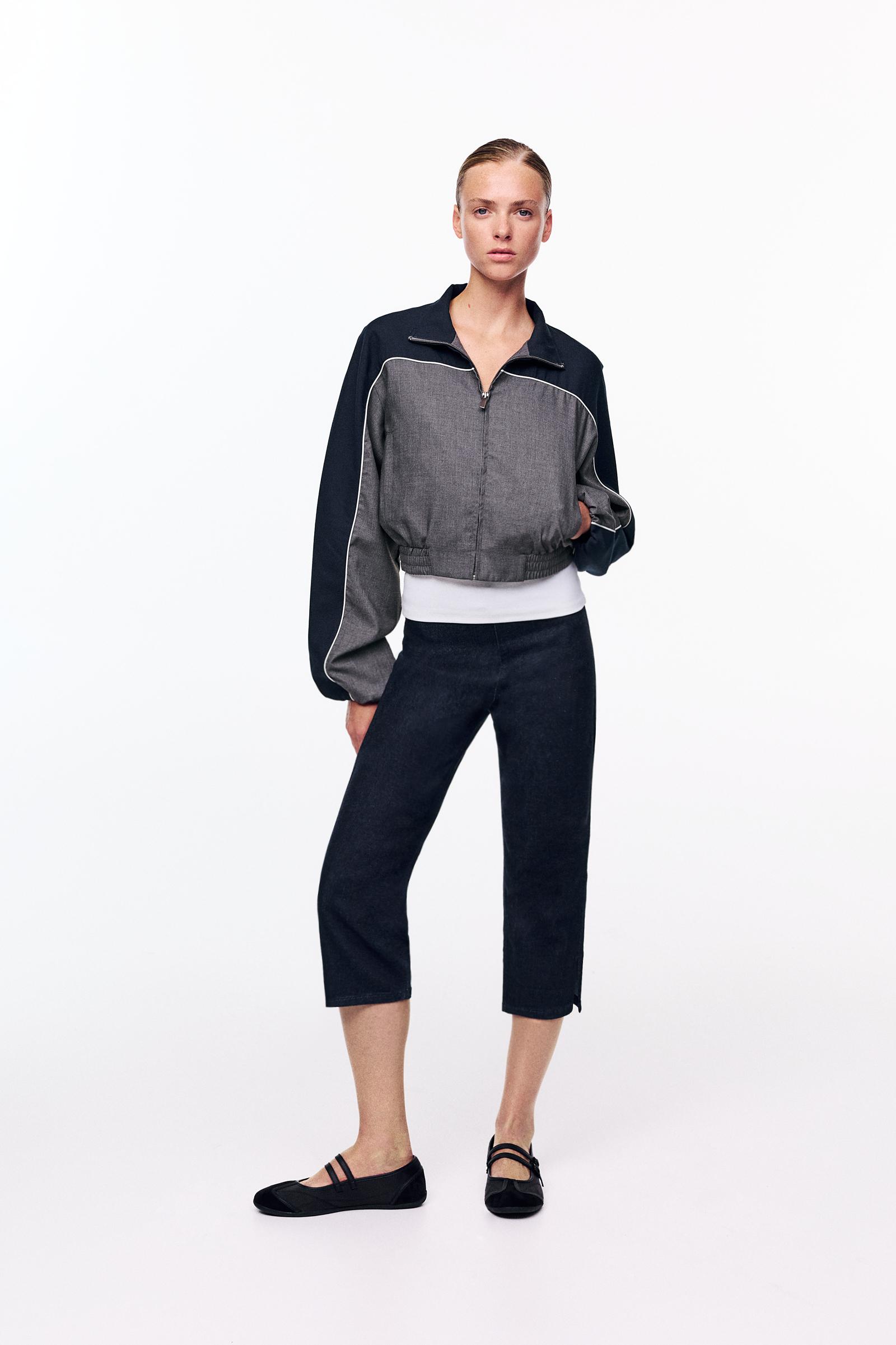 Seamless capris jeans — Navy
