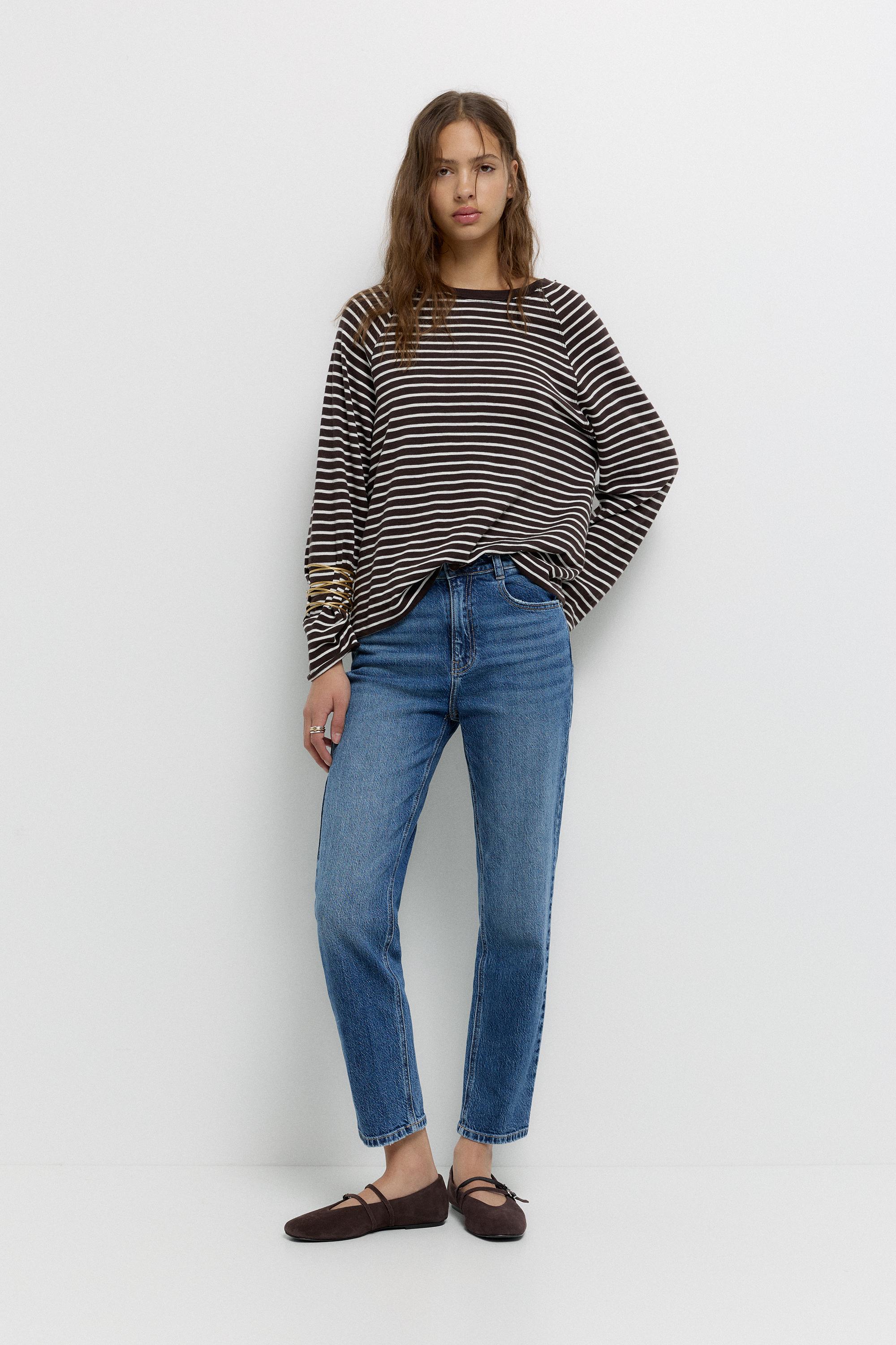 Slim fit comfort jeans — Medium blue