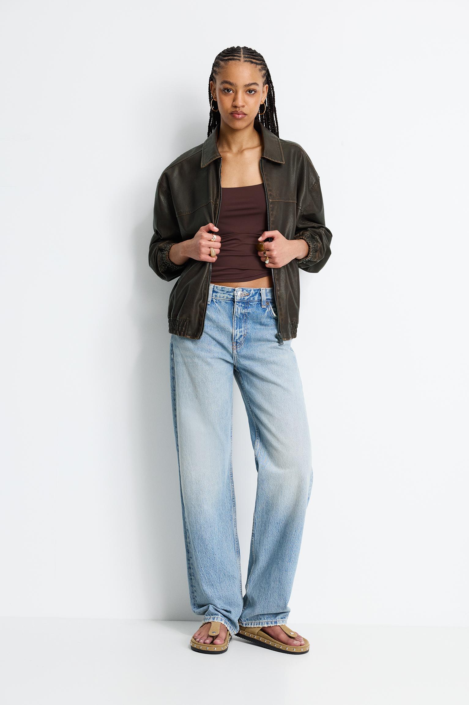 Suni Deri Baba Kesim Ceket - Görsel 91