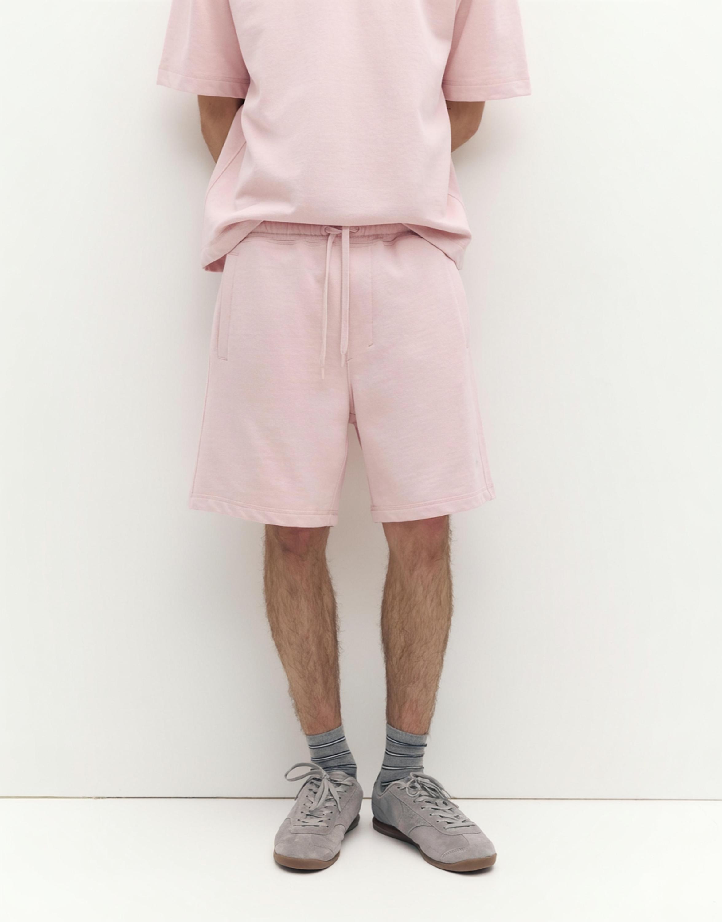 Logolu jogger bermuda şort - Görsel 31