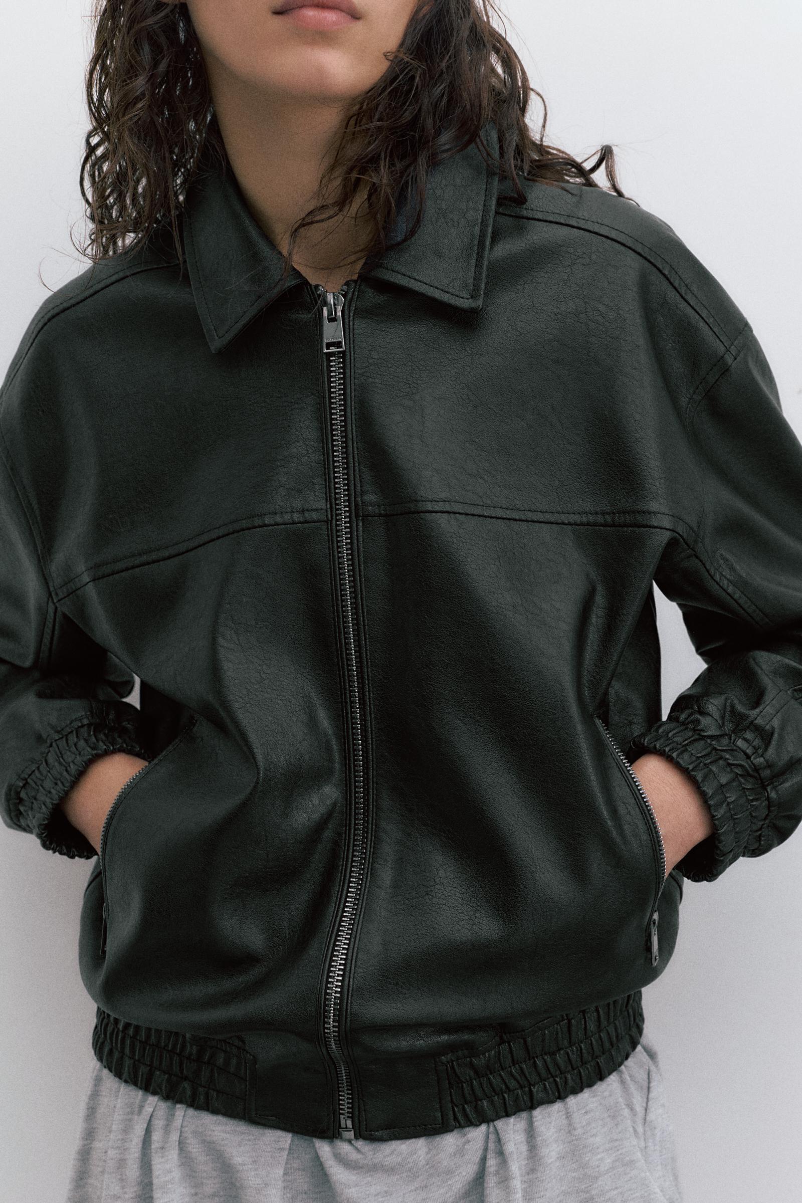 Suni Deri Baba Kesim Ceket - Görsel 6