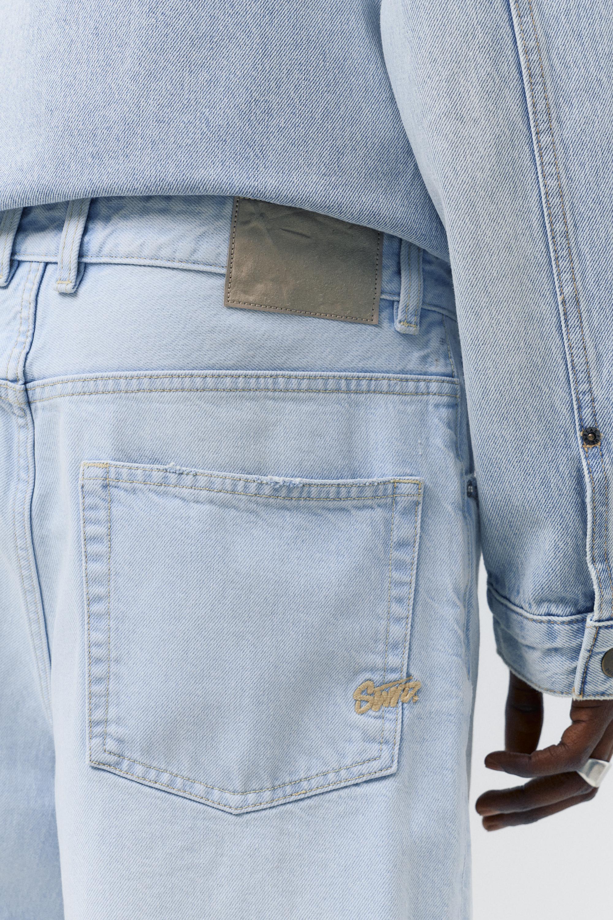 Baggy denim bermuda - Görsel 124