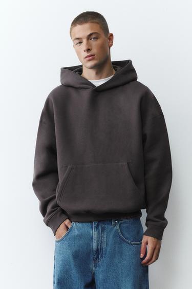 Boxy fit hoodie — Anthracite grey 1