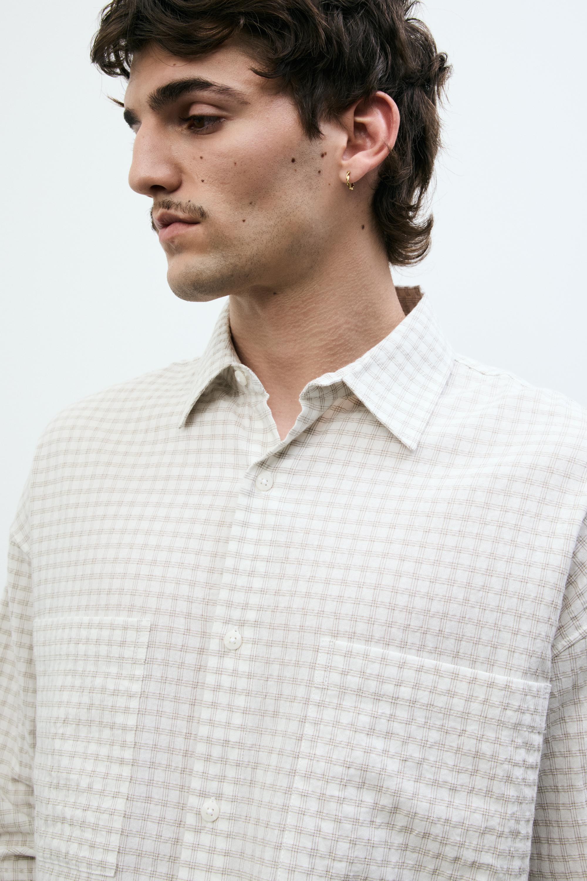 Cepli uzun kollu gömlek - Görsel 19