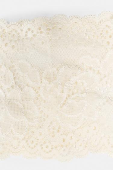 Stretch lace headband — White 3