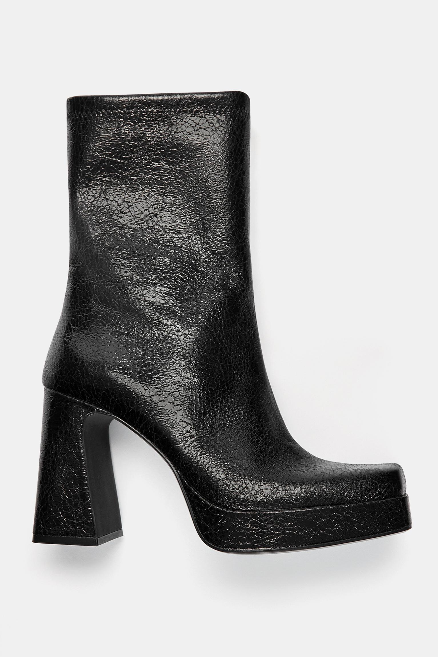 Pointed toe platform boots hotsell