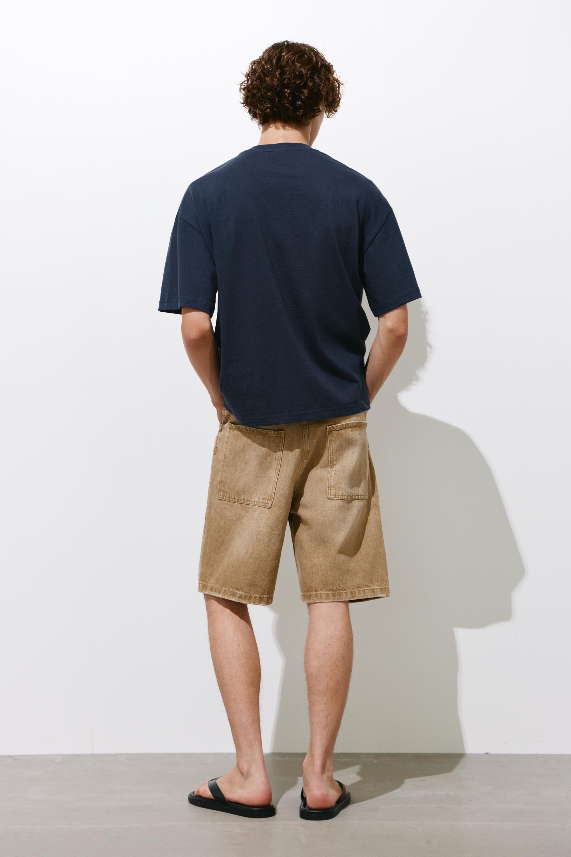 Boxy Detroit T-shirt — Dark navy