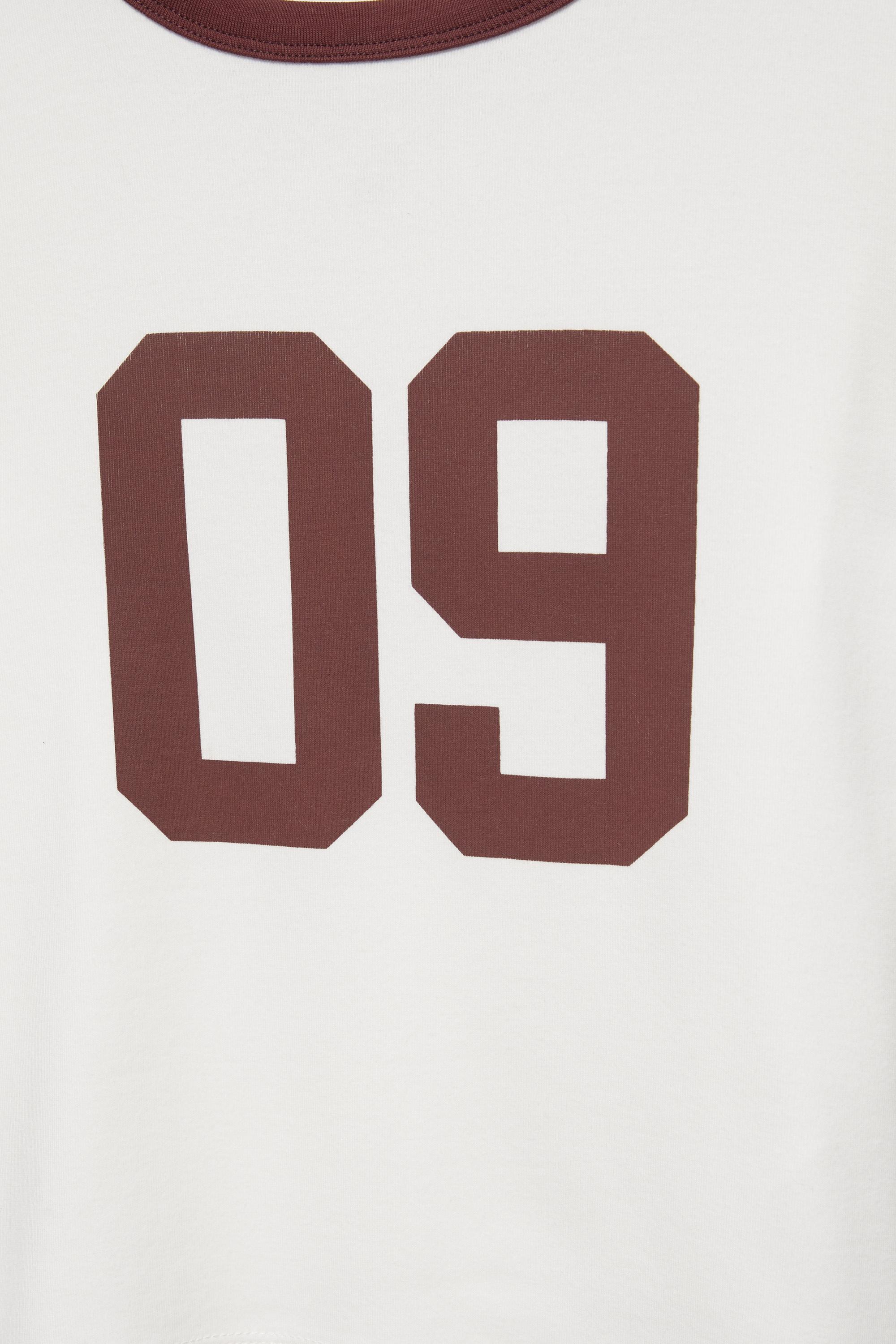 Regular fit number graphic T-shirt — Ice