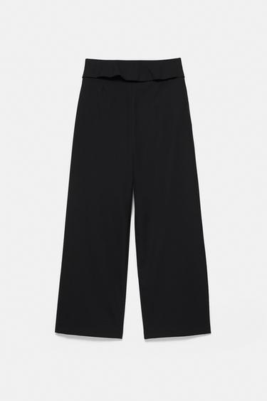 Smart trousers with a rolled waist — Black 7