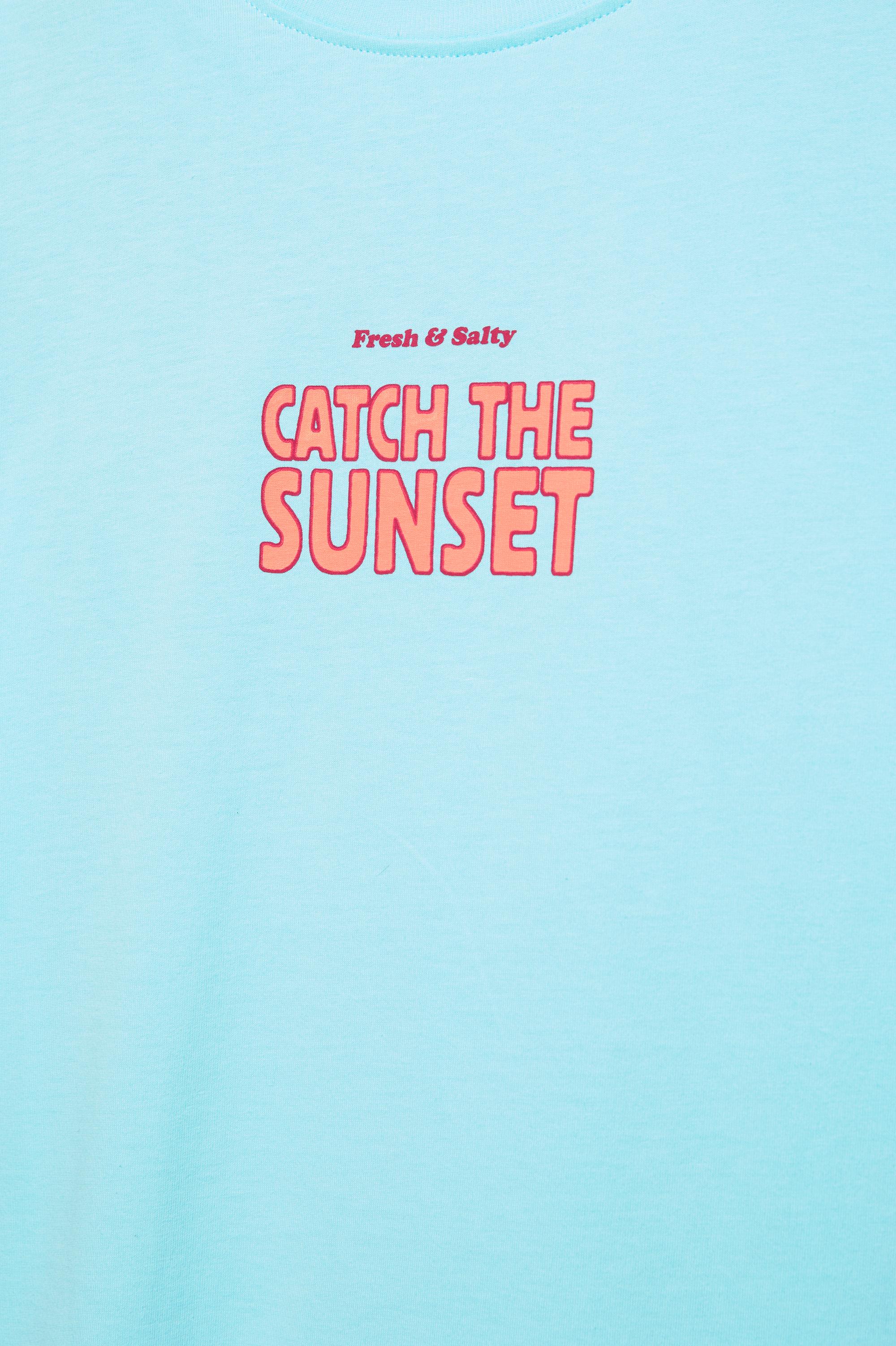 Lobster graphic T-shirt — Turquoise