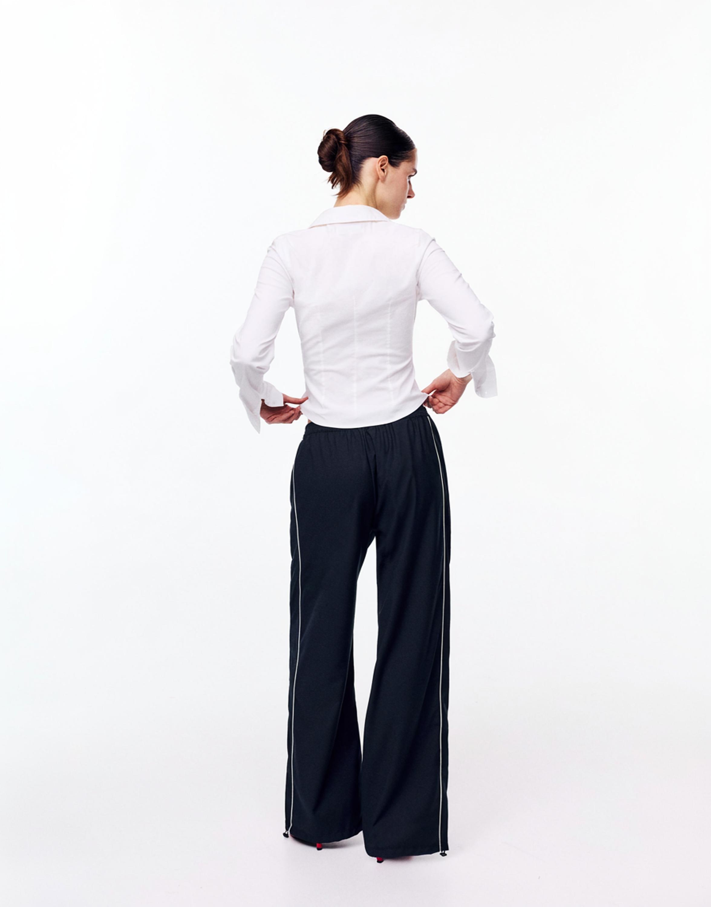 Contrast tracksuit trousers — Navy