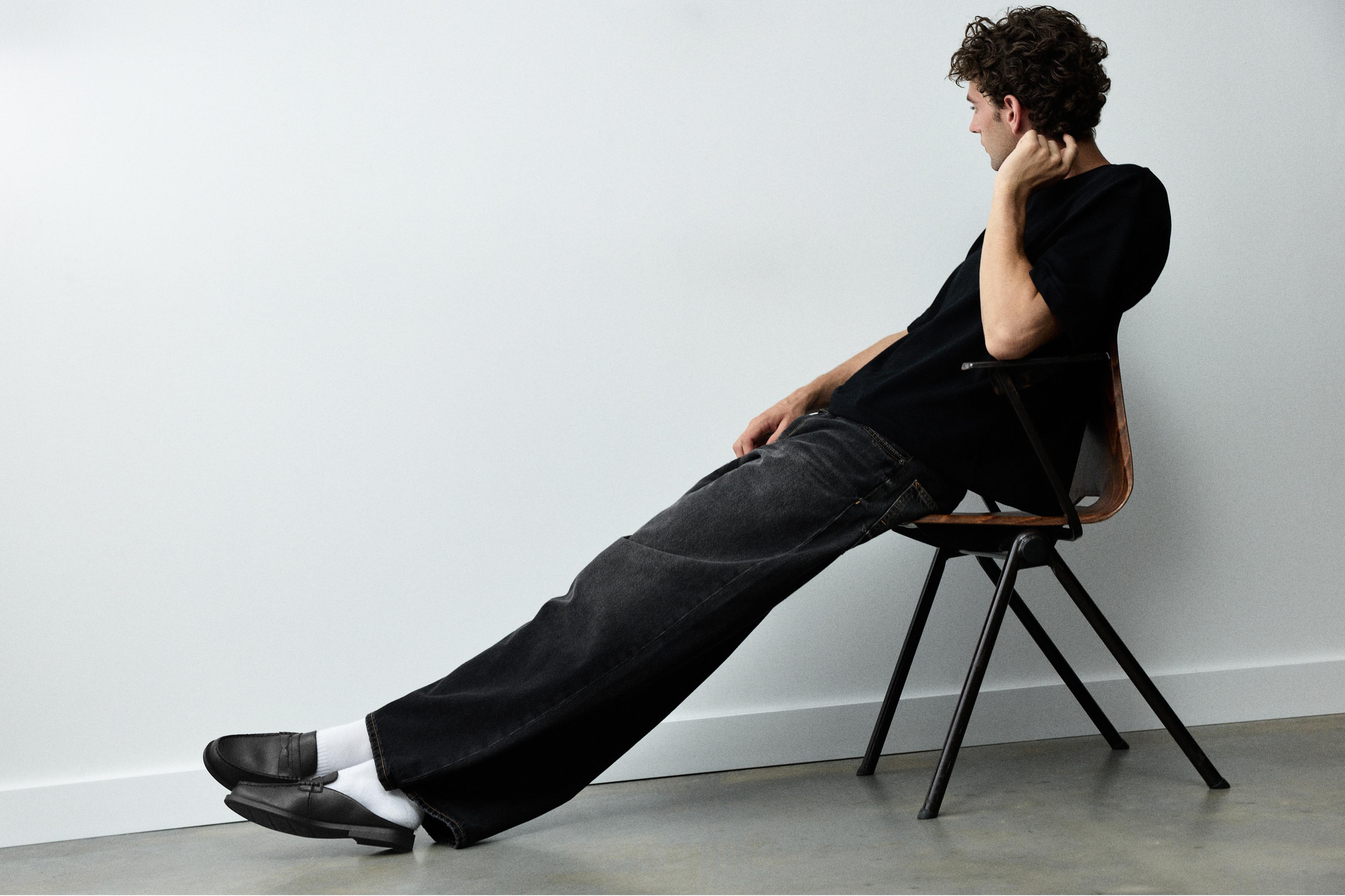 Slingback loafers — Black