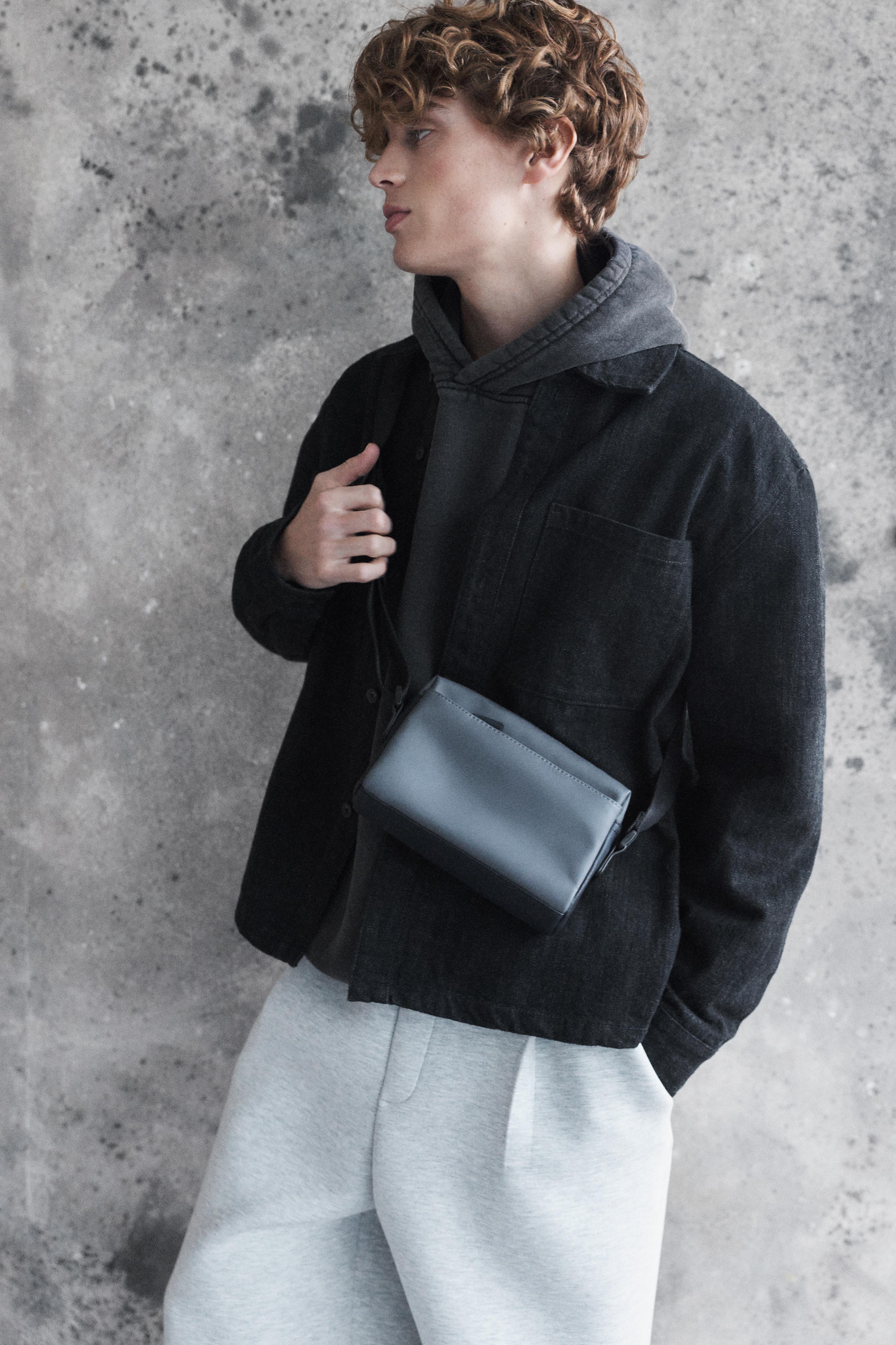 Lastik kaplamalı çapraz askılı çanta - Görsel 17