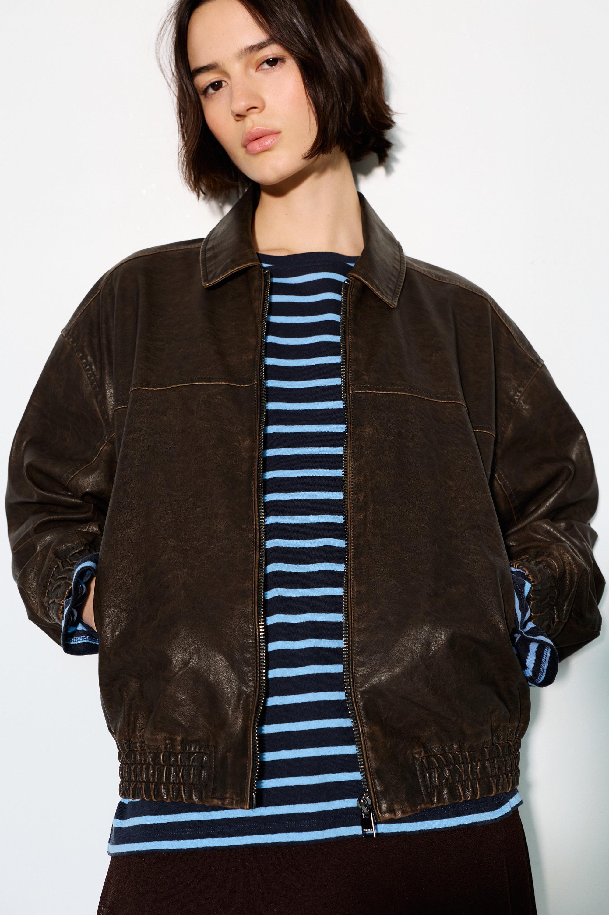 Suni Deri Baba Kesim Ceket - Görsel 140