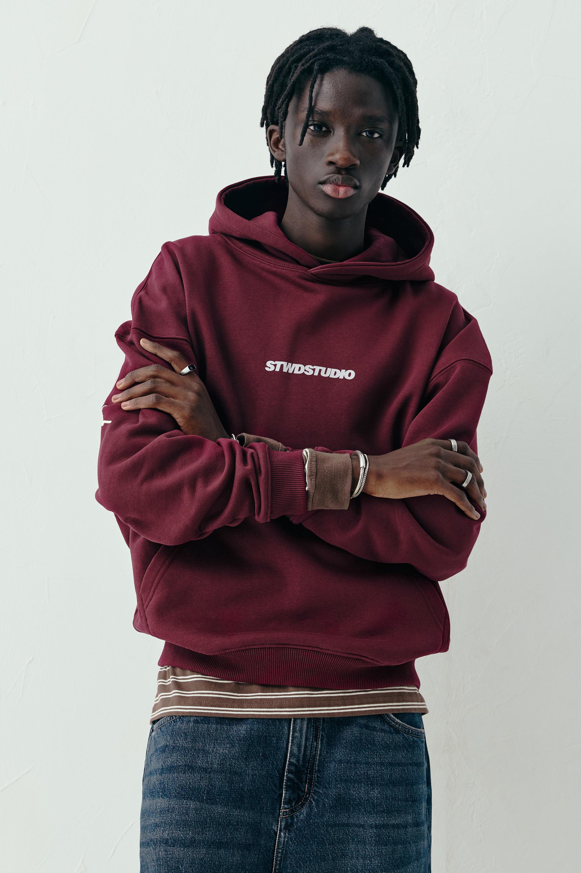 STWD Studio kapüşonlu sweatshirt - Görsel 14