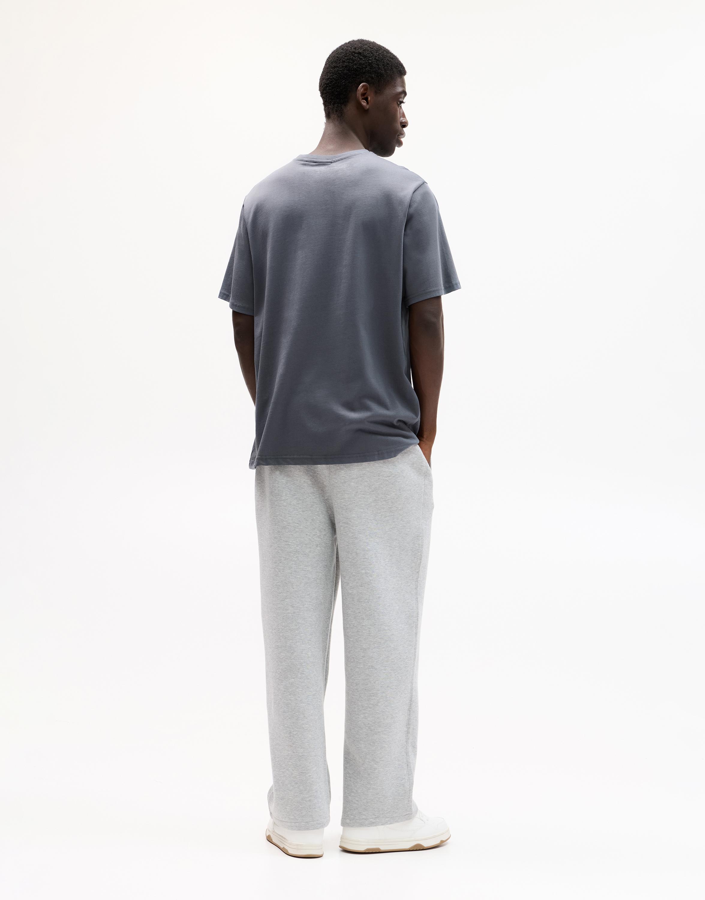 Basic kısa kollu pamuklu tişört - Görsel 56